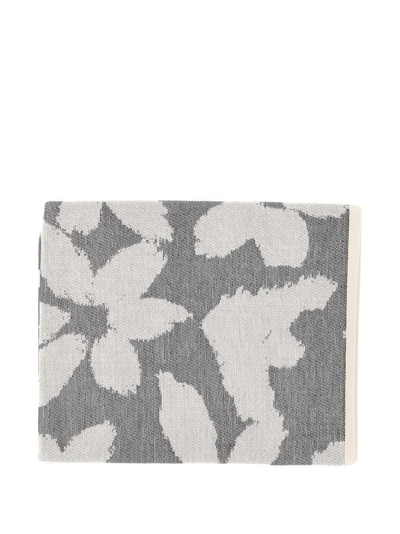 EMPORIO ARMANI floral-jacquard beach towel outlook