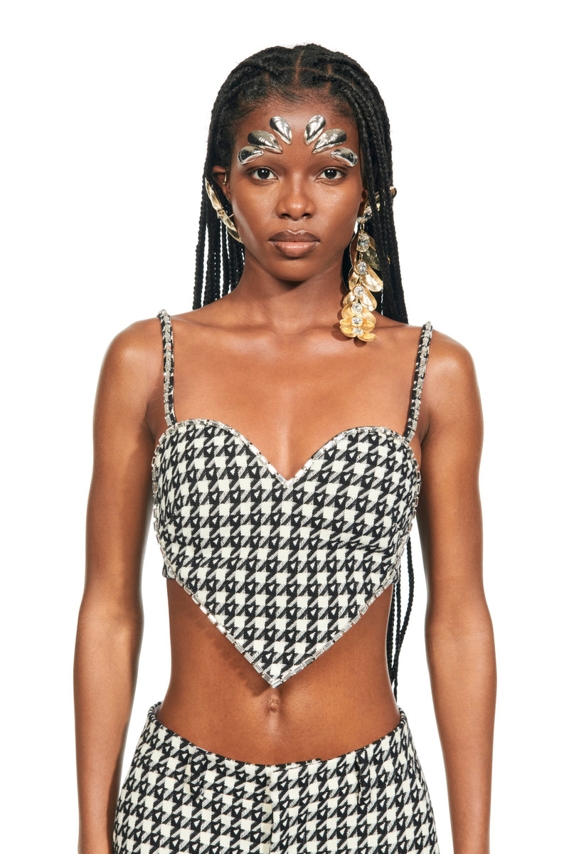 CRYSTAL TRIM HEART TOP 3