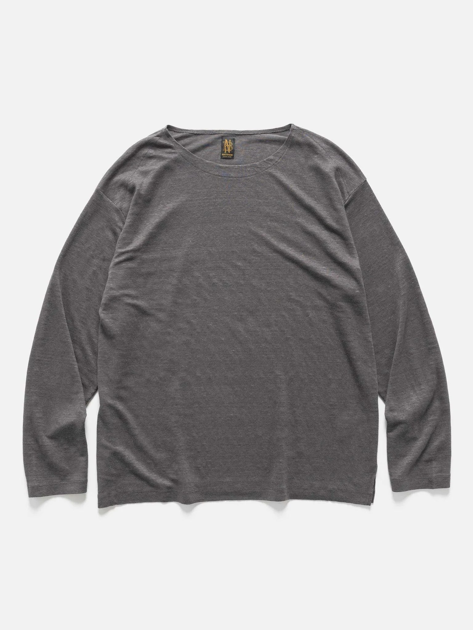 Normandy Linen Basque Shirt Gray - 1