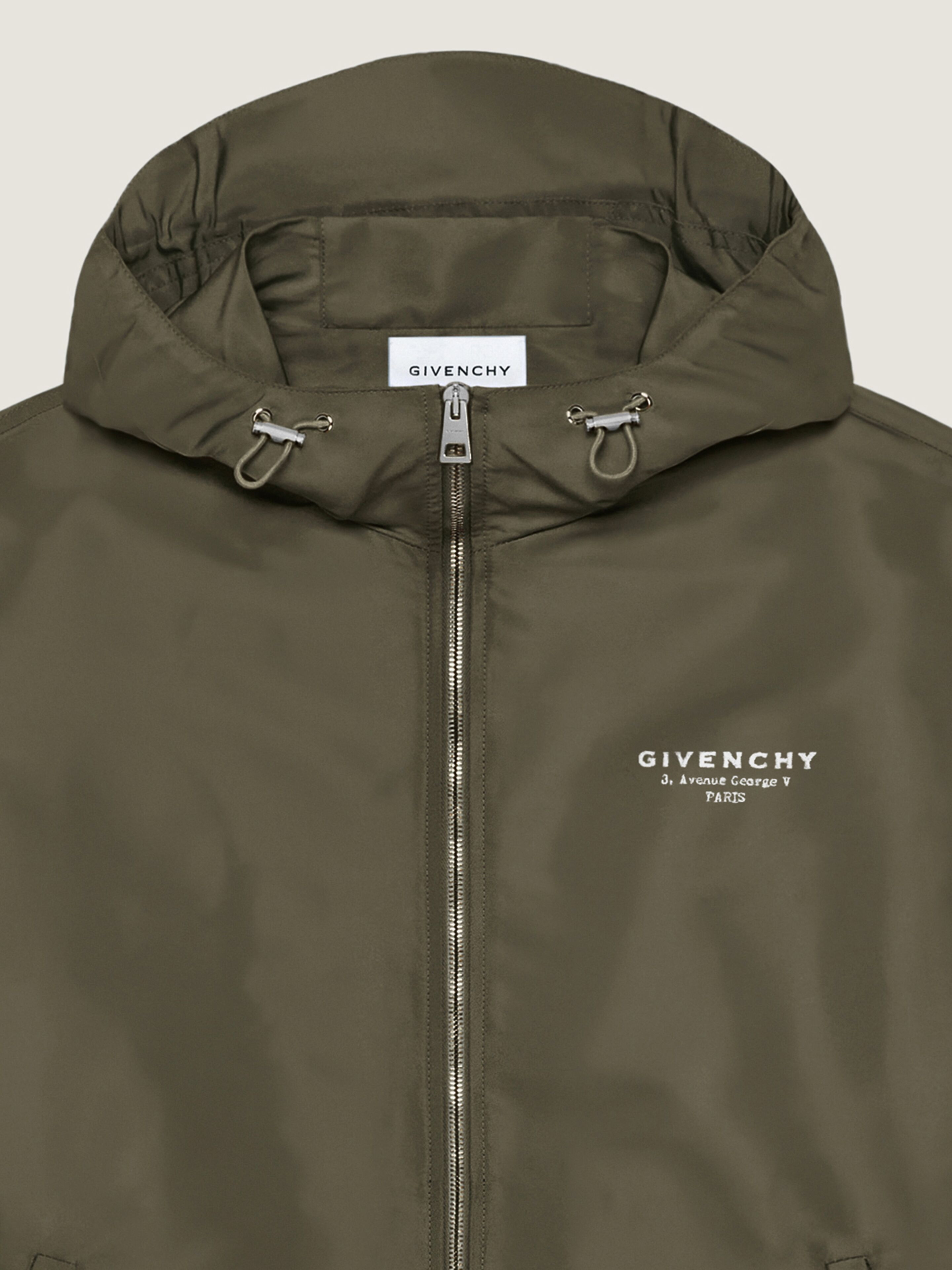 WINDBREAKER WITH GIVENCHY STAMP EMBROIDERY - 4