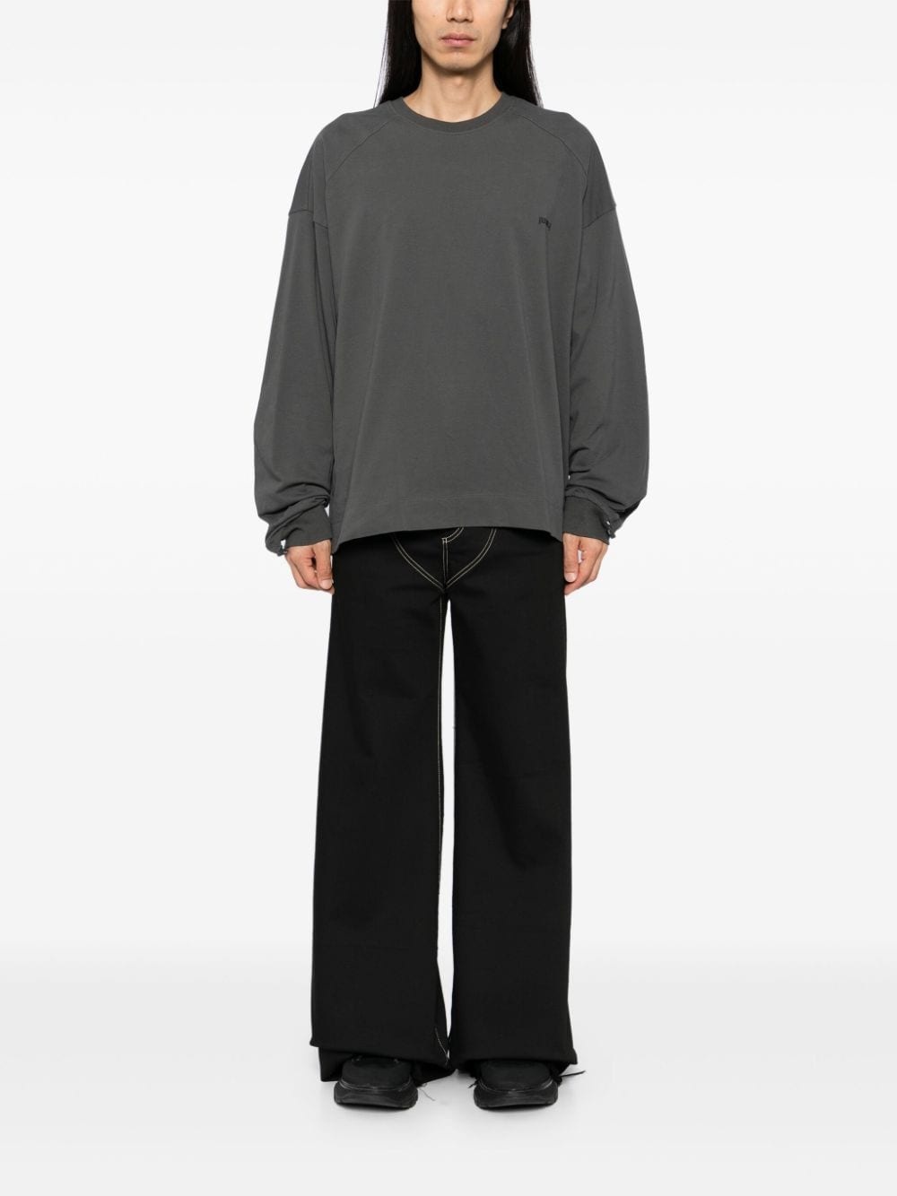 logo embroidered sweatshirt - 2