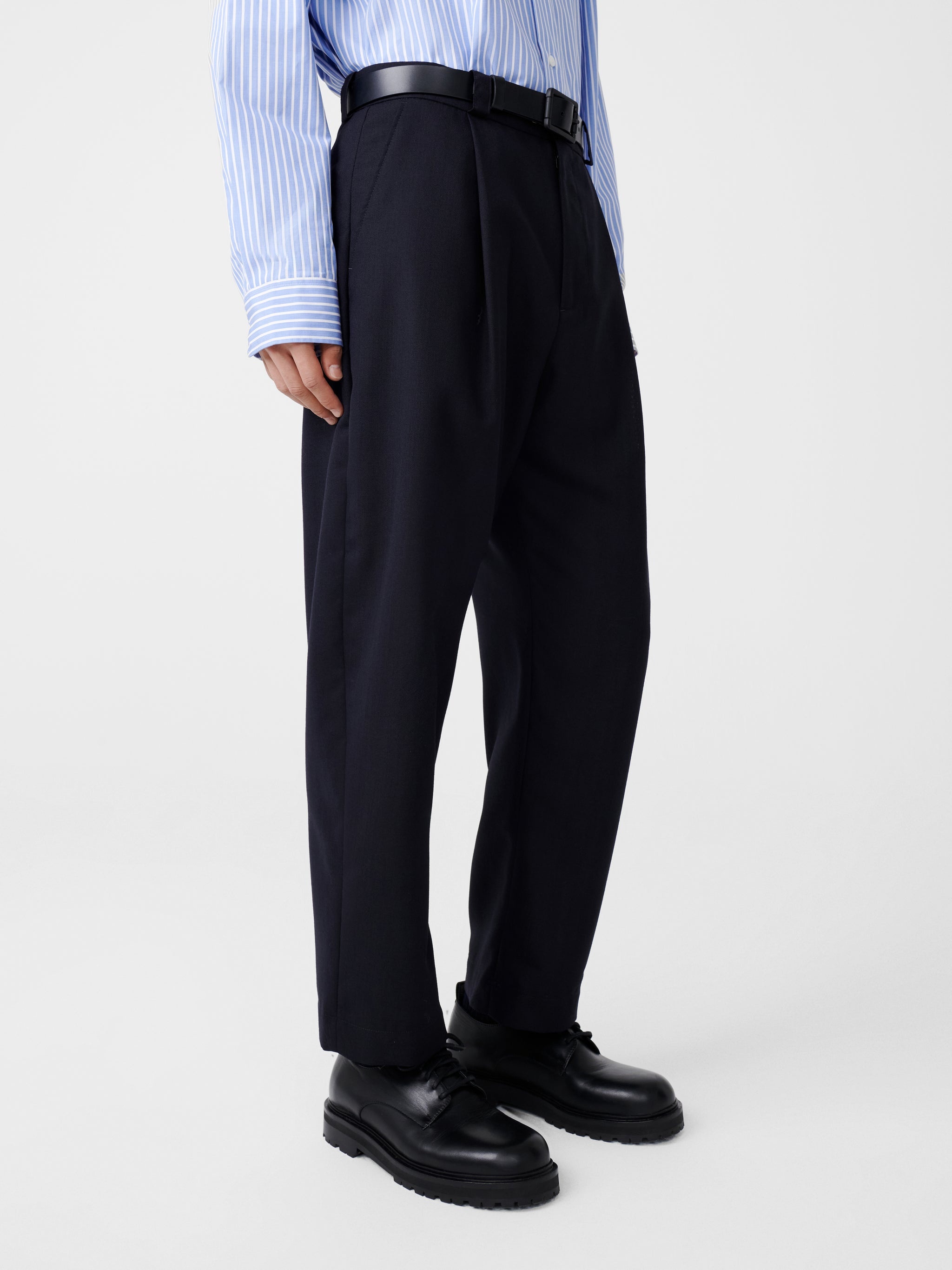 Tuck Tropical Wool Pant - 3