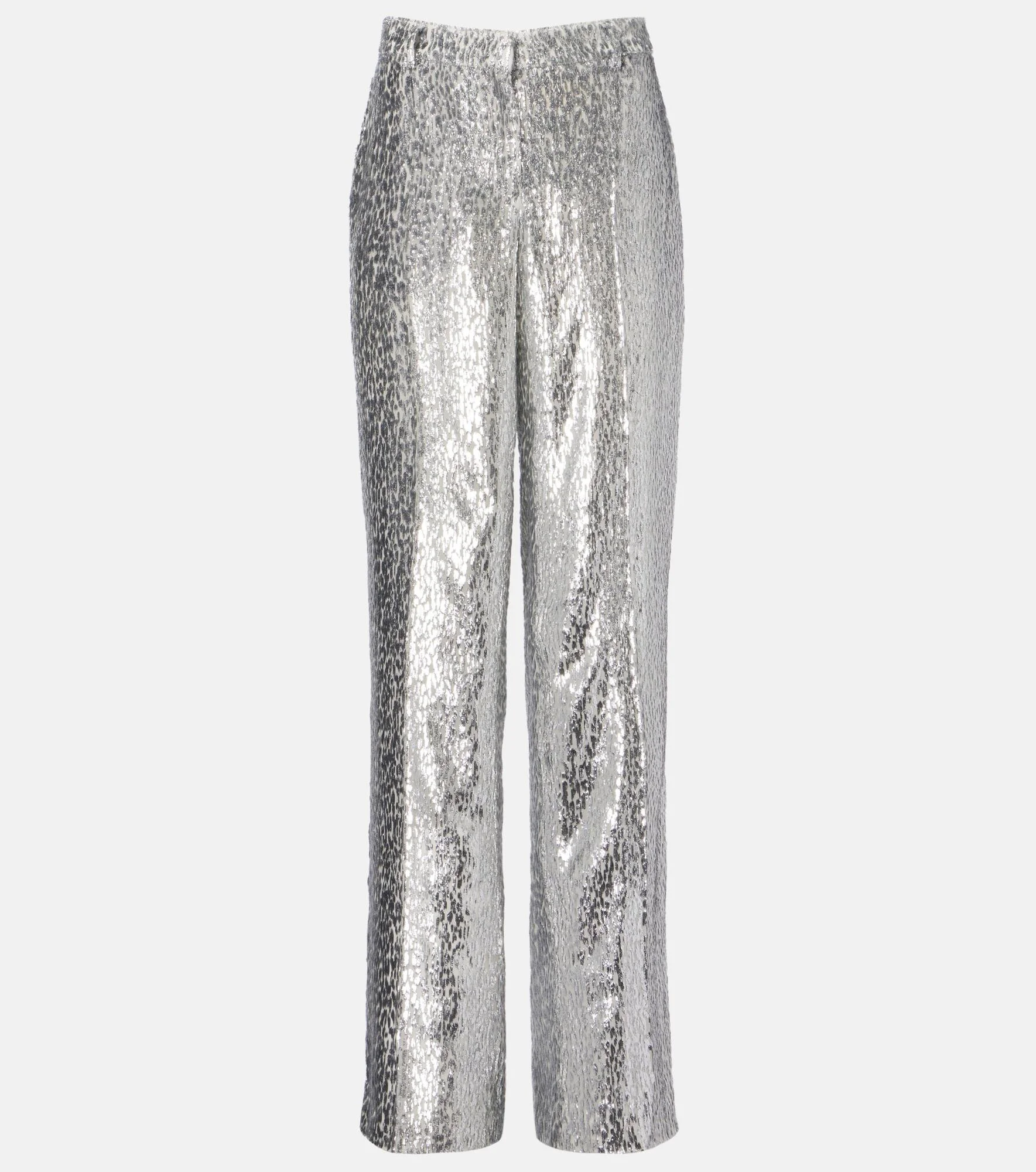 Fil coupé lamé wide-leg pants - 1