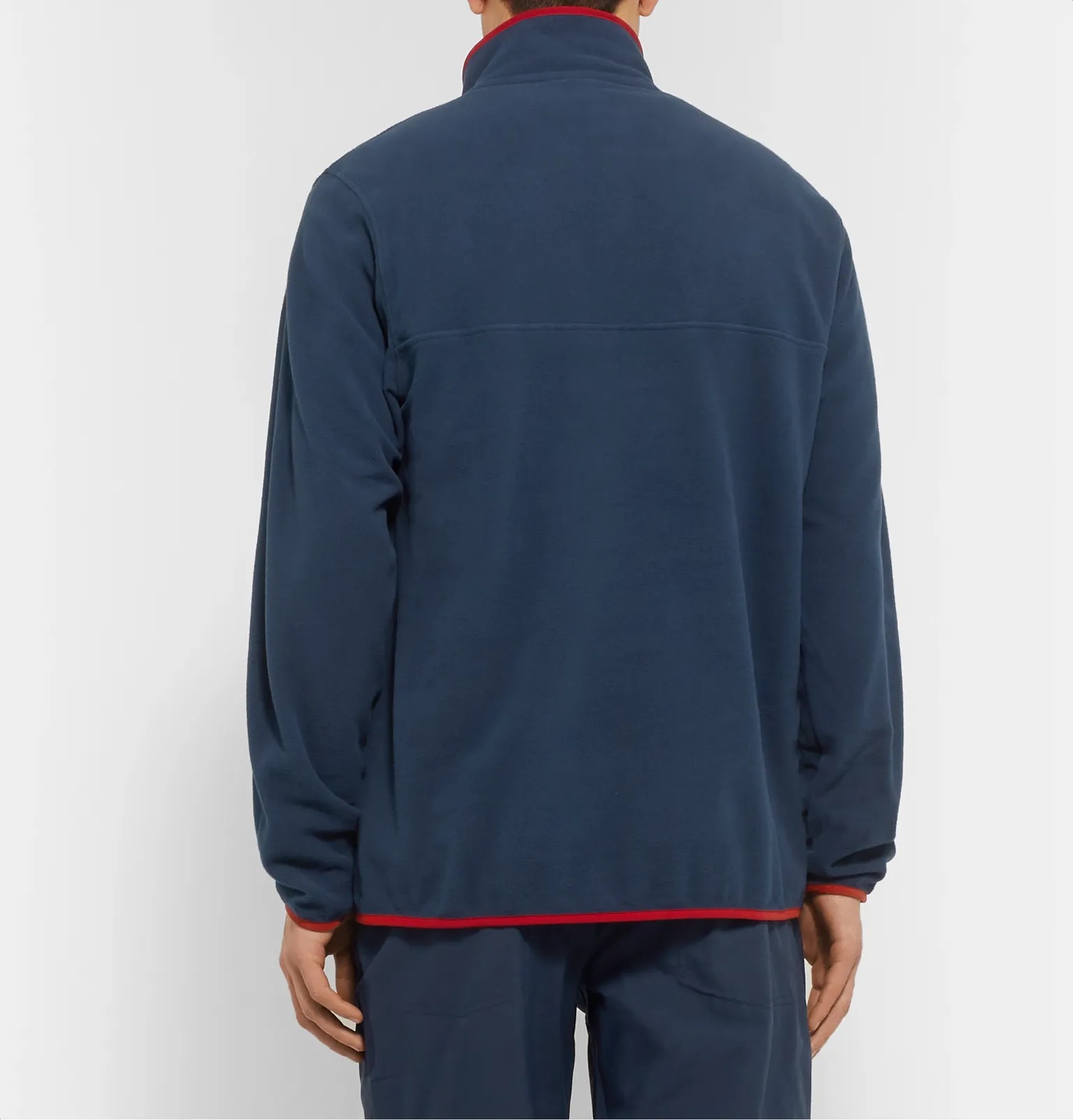 Snap-T Nylon-Trimmed Micro D Fleece Pullover - 5