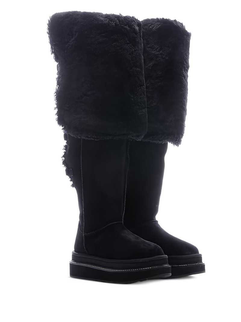 UGG x Sacai buckle-detail thigh-high boots outlook