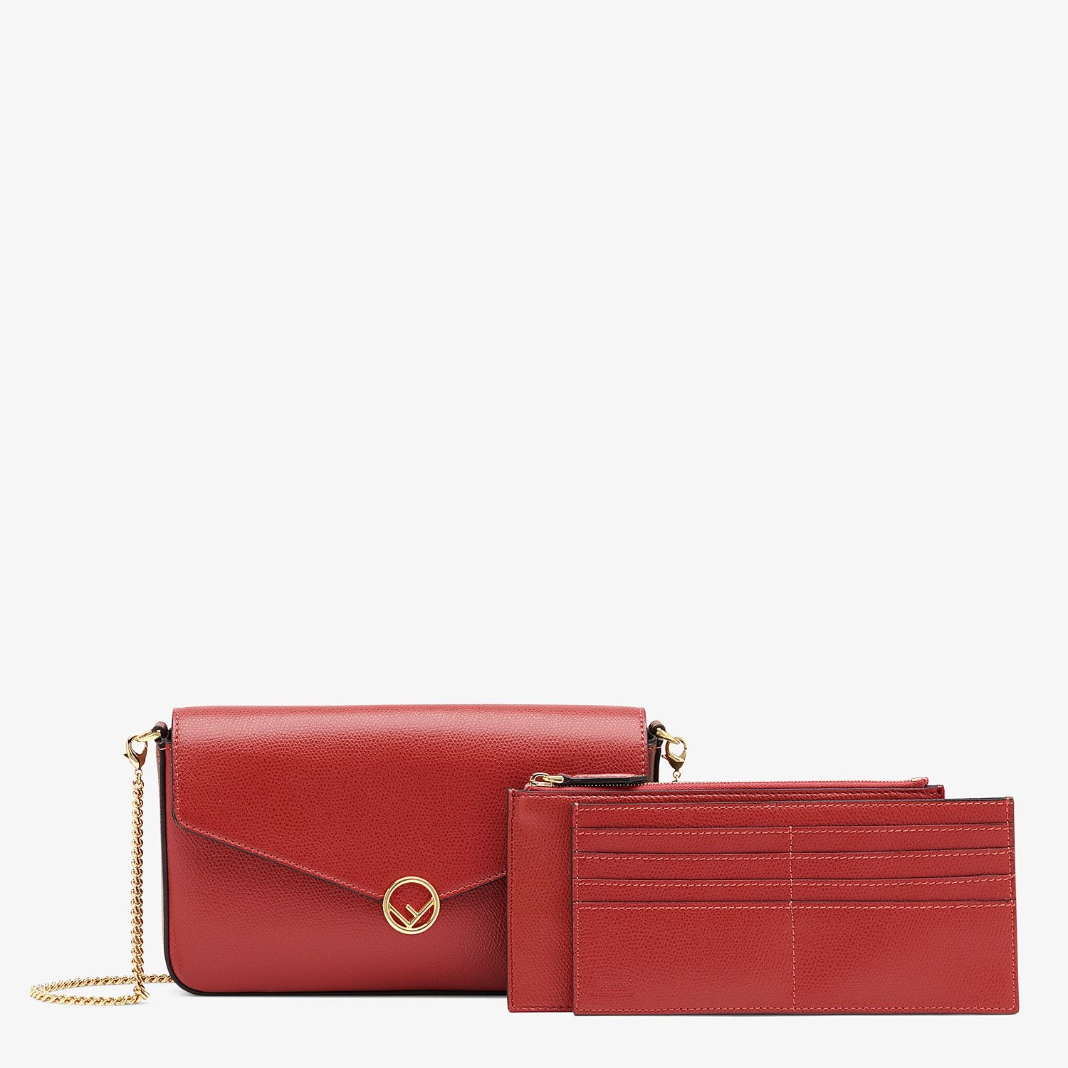 Red leather mini-bag - 2