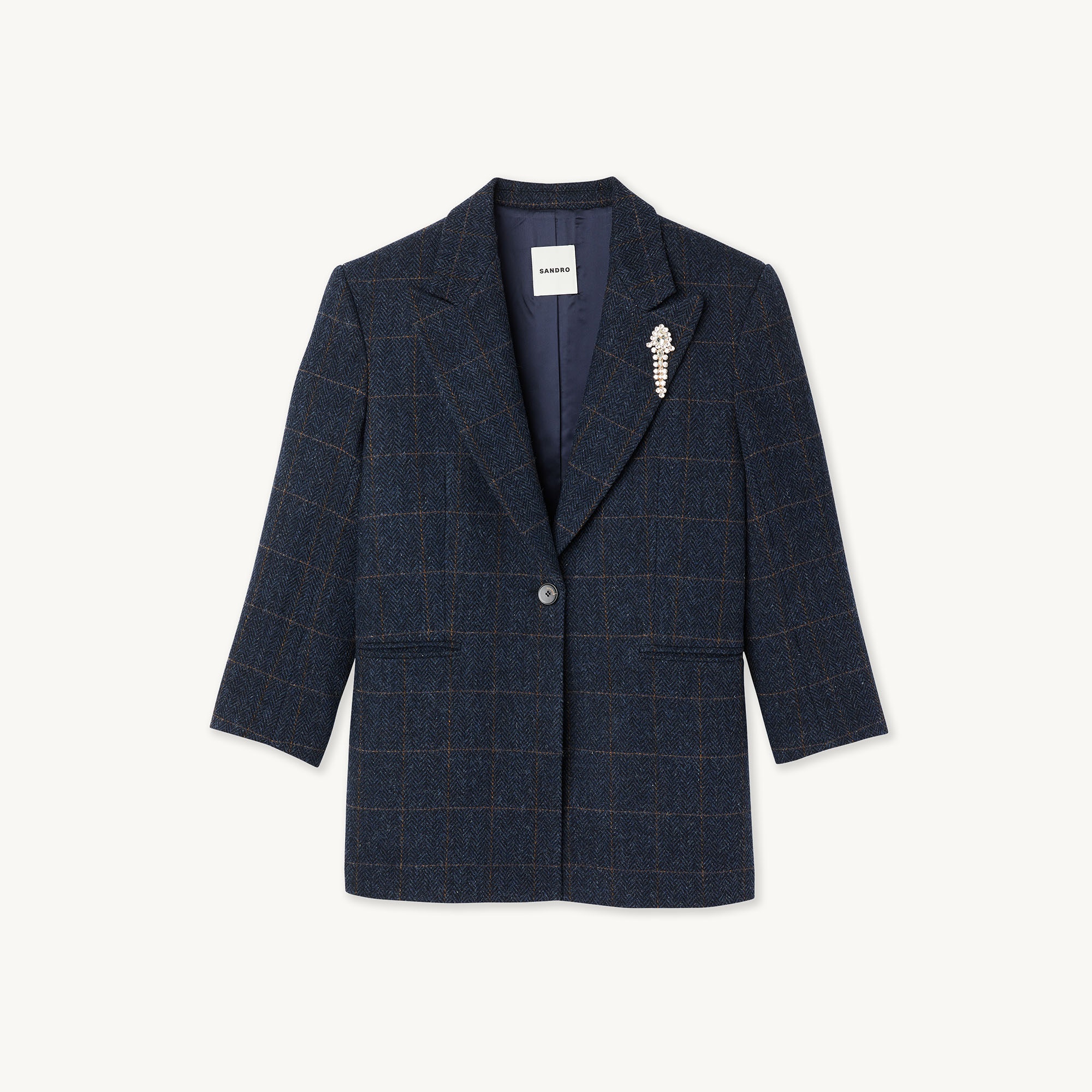 Checked tailored jacket - 1