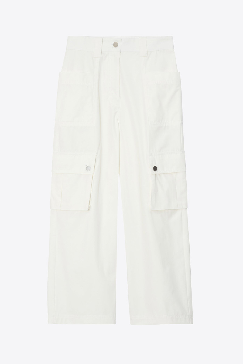 Two-Toned Cropped Cargo Pants 7