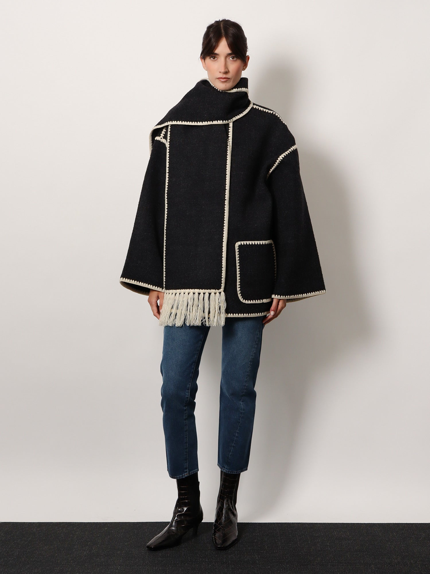 Wool Blend Emboidered Jacket - 2