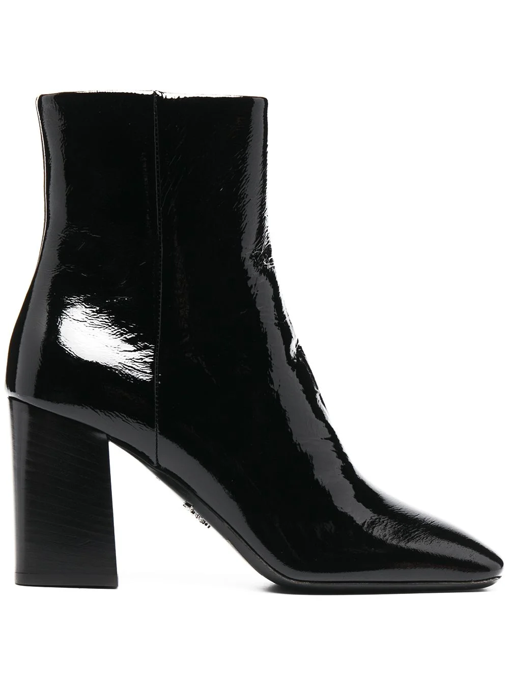 90mm patent ankle boots - 1