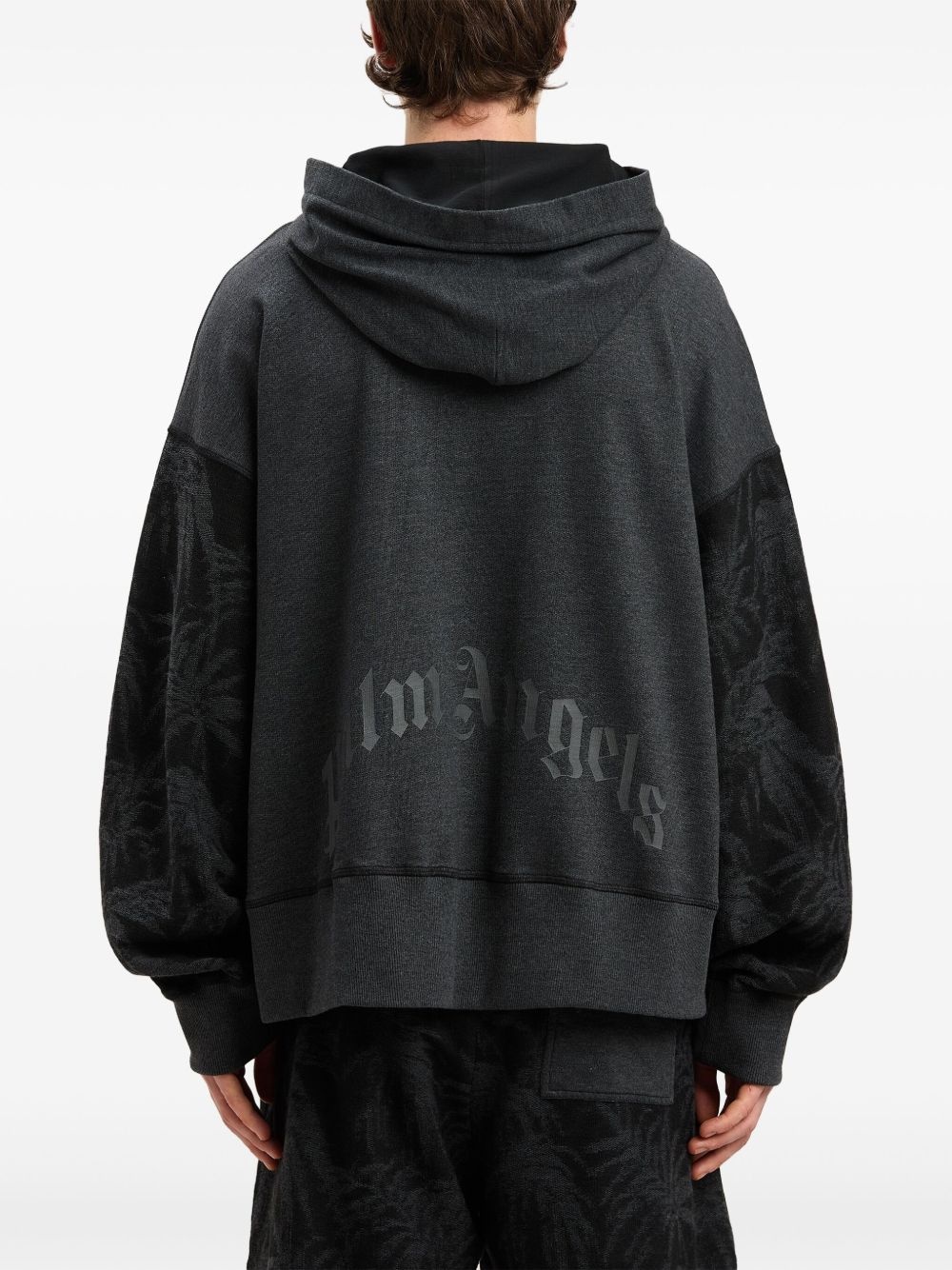 curved-logo hoodie - 5