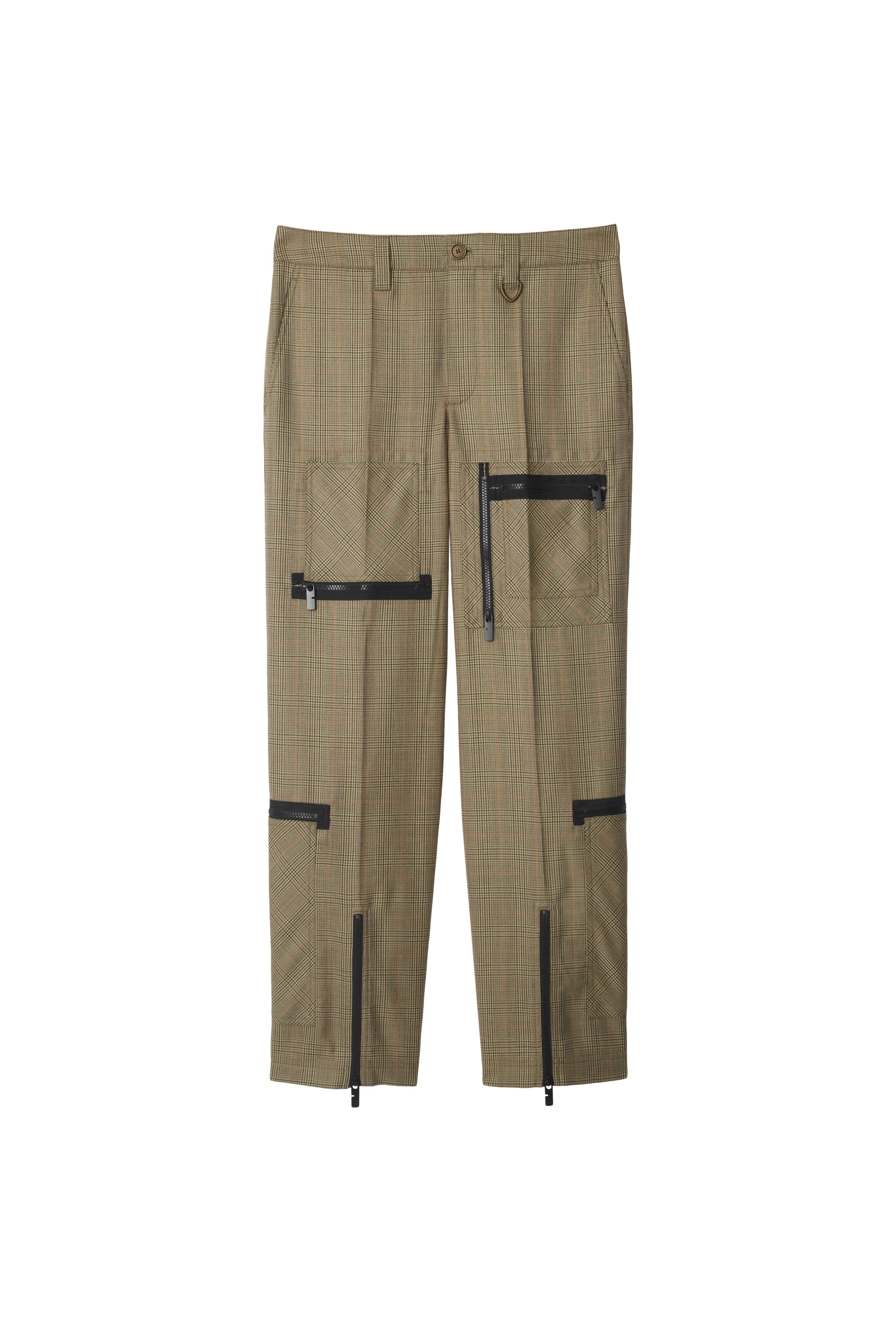 burberry Check Wool Trousers in Loch/bliss at Nordstrom - 2