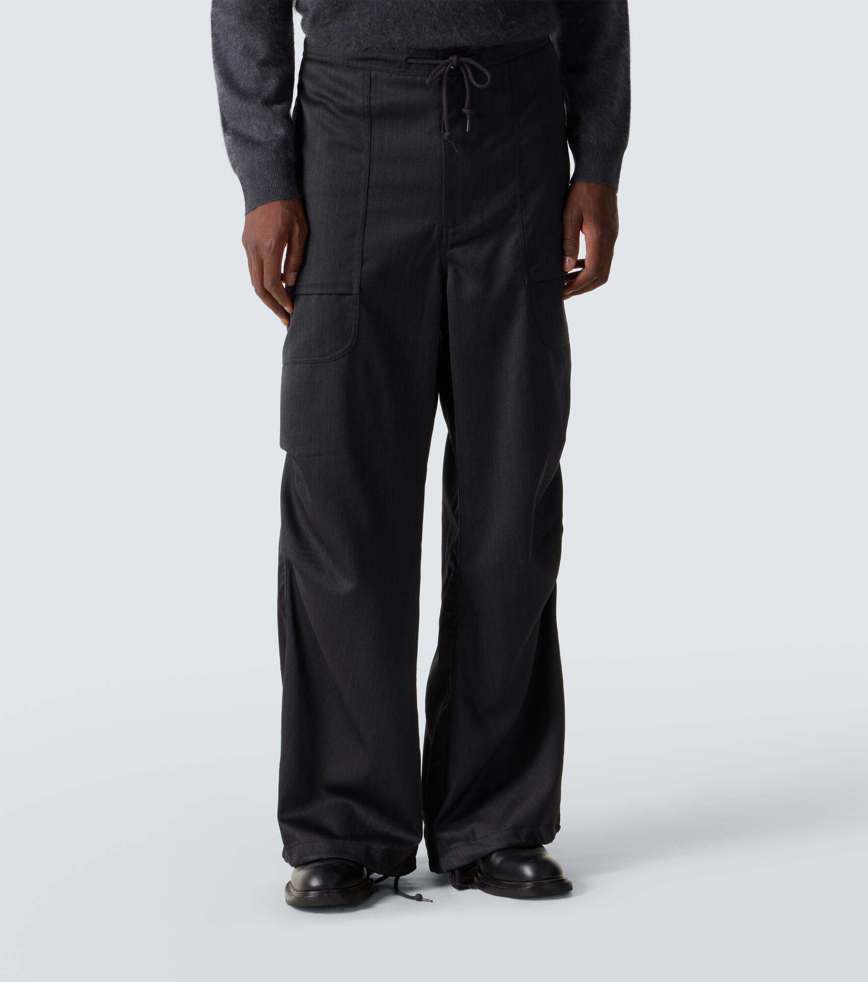Mid-rise cargo pants - 3