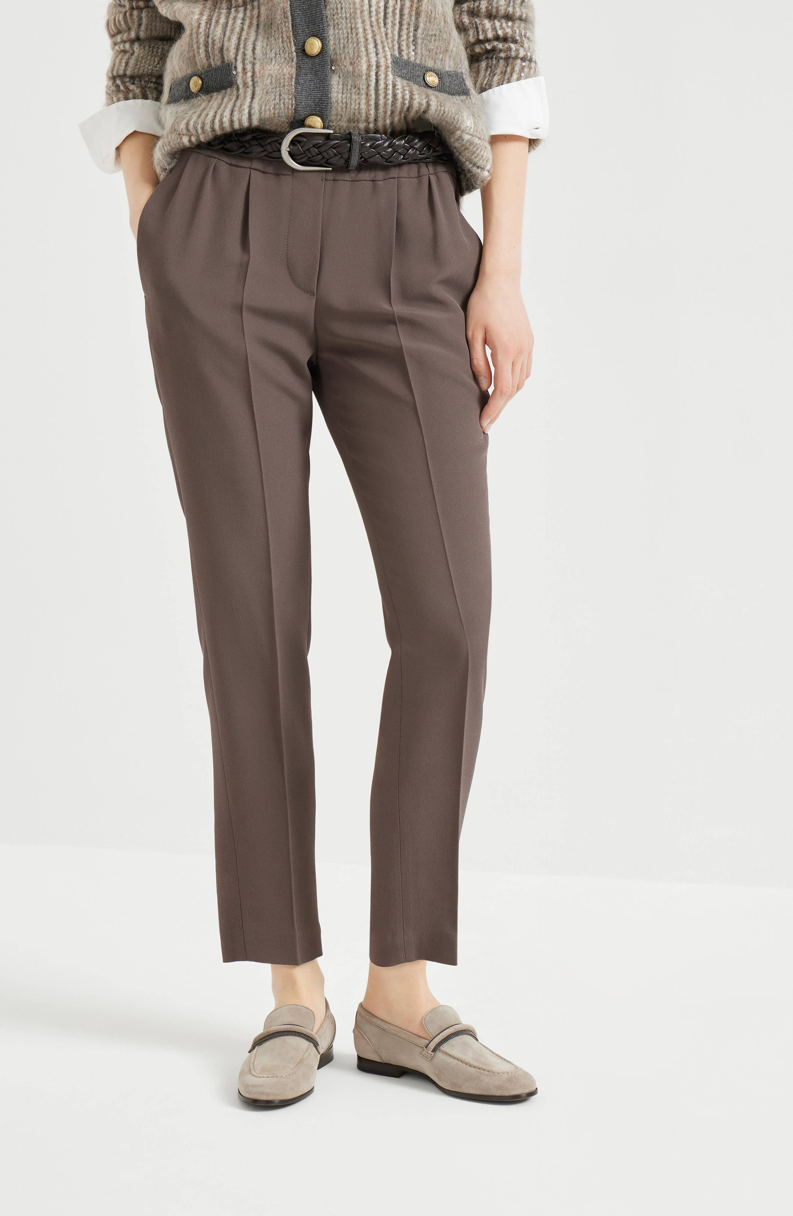 Brunello Cucinelli Tailored Jogger trousers in Cocoa at Nordstrom - 2