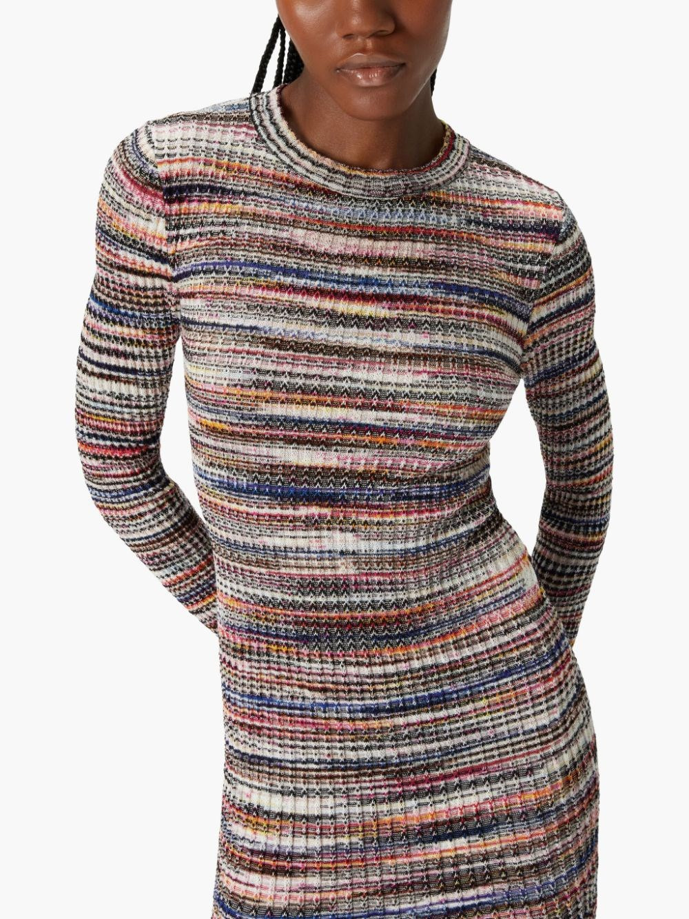 Striped short dress - 4