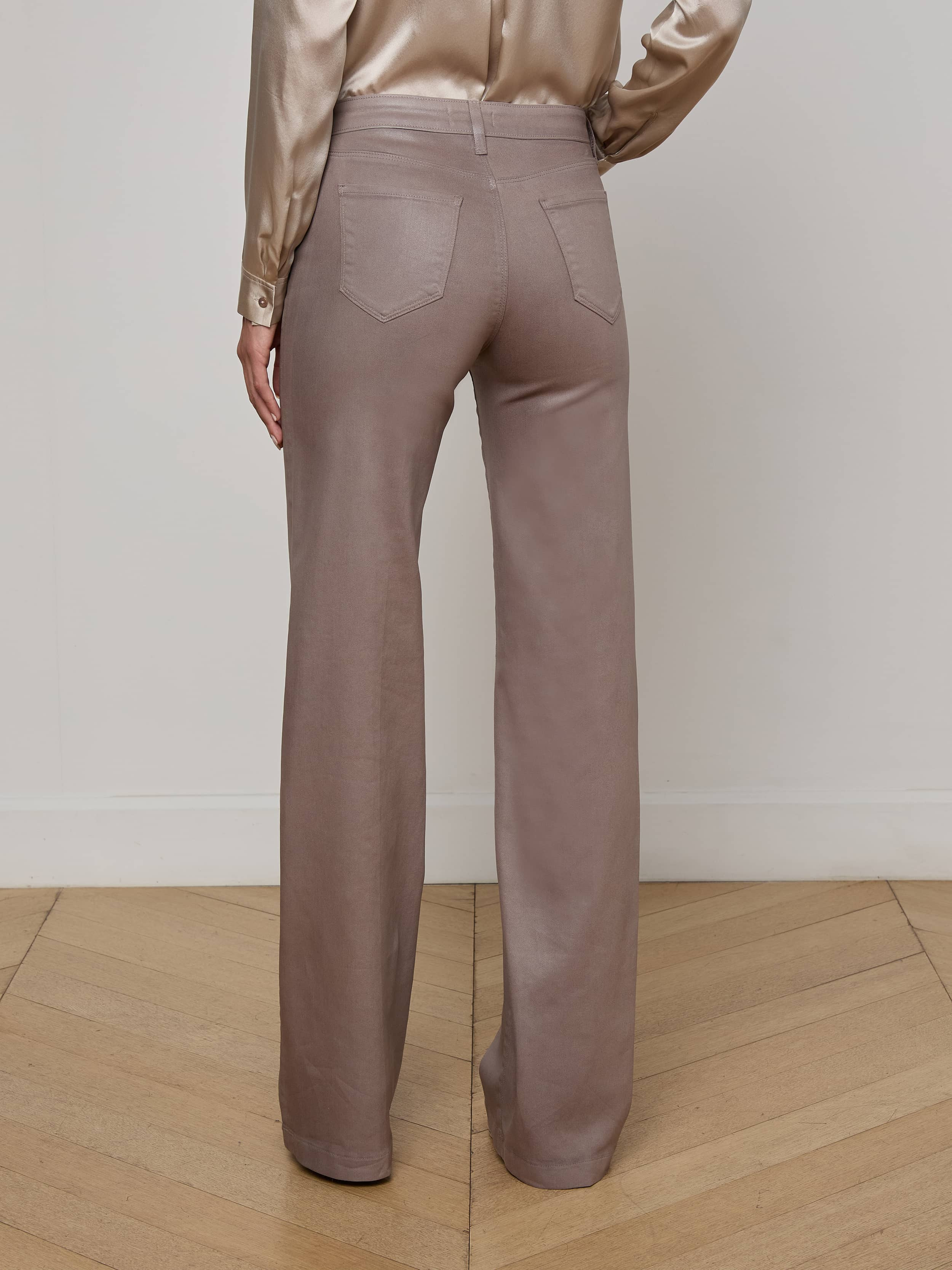 Clayton Coated Wide-Leg Jean - 5