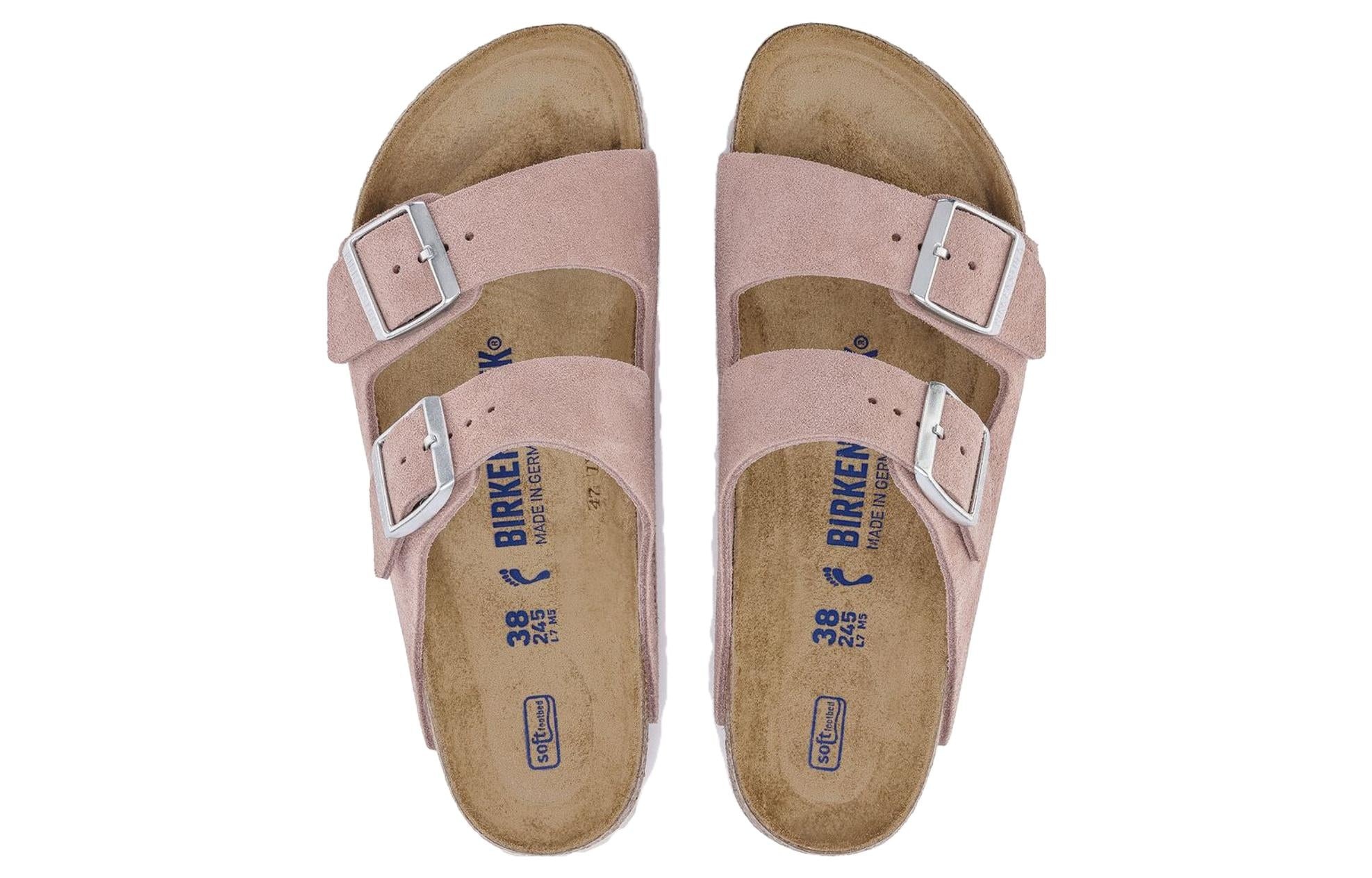 (WMNS) Birkenstock Arizona Soft Footbed Suede Leather Narrow Fit Sandals 'Pink Clay' 1023321 - 4