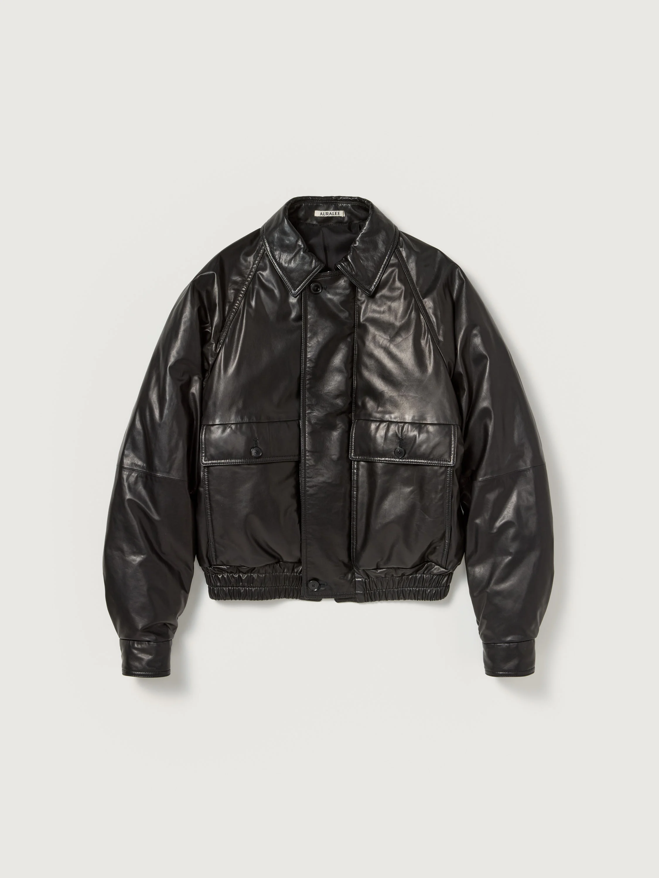FINE CALF LEATHER DOWN BLOUSON - 1