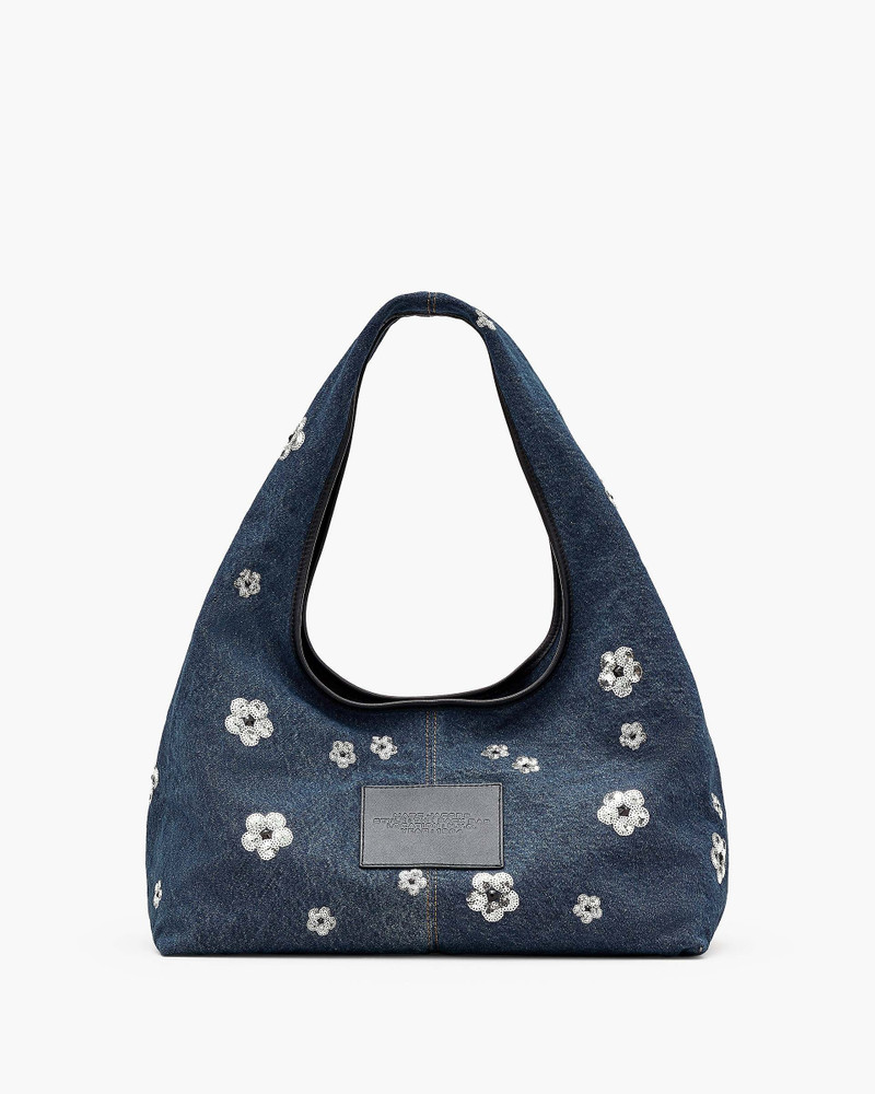 THE SEQUIN DAISY DENIM SACK BAG 3