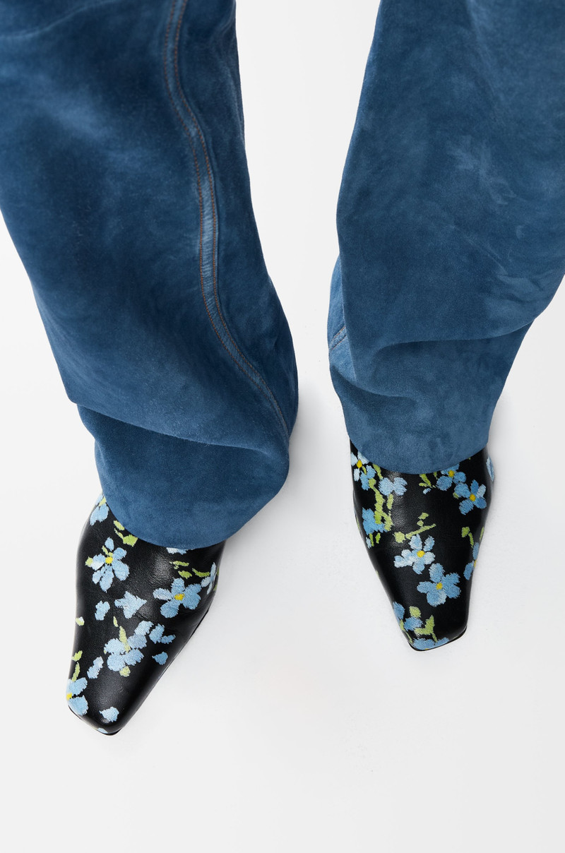 Loewe Emily mule in printed lambskin outlook