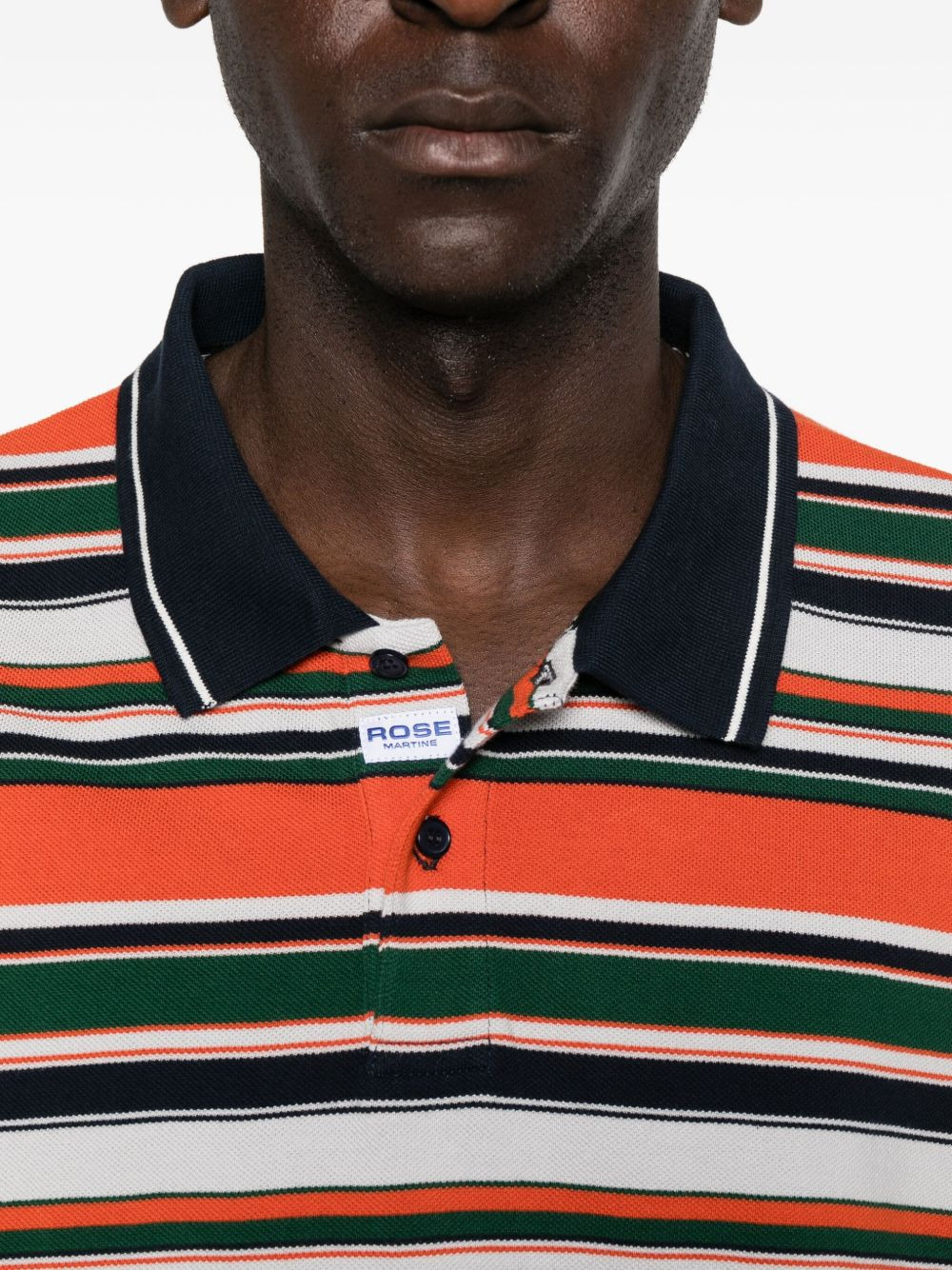 stripe logo polo shirt - 4