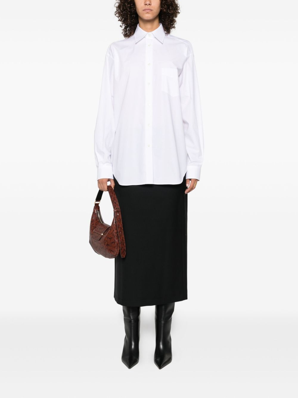 long-sleeved button-up shirt - 2