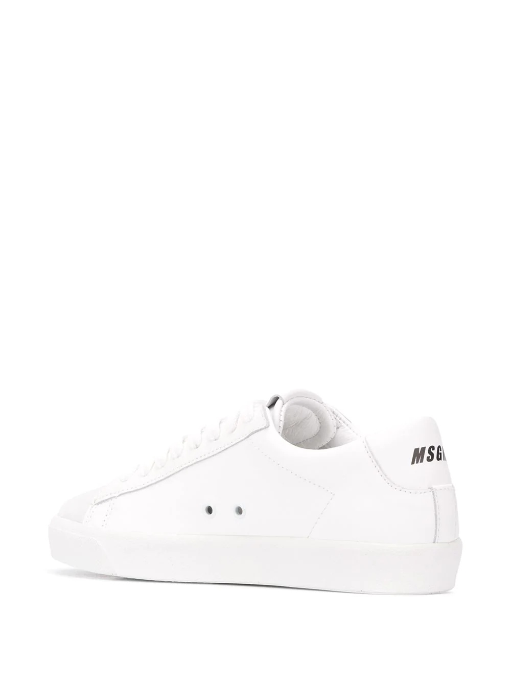 M appliqué low-top sneakers - 3