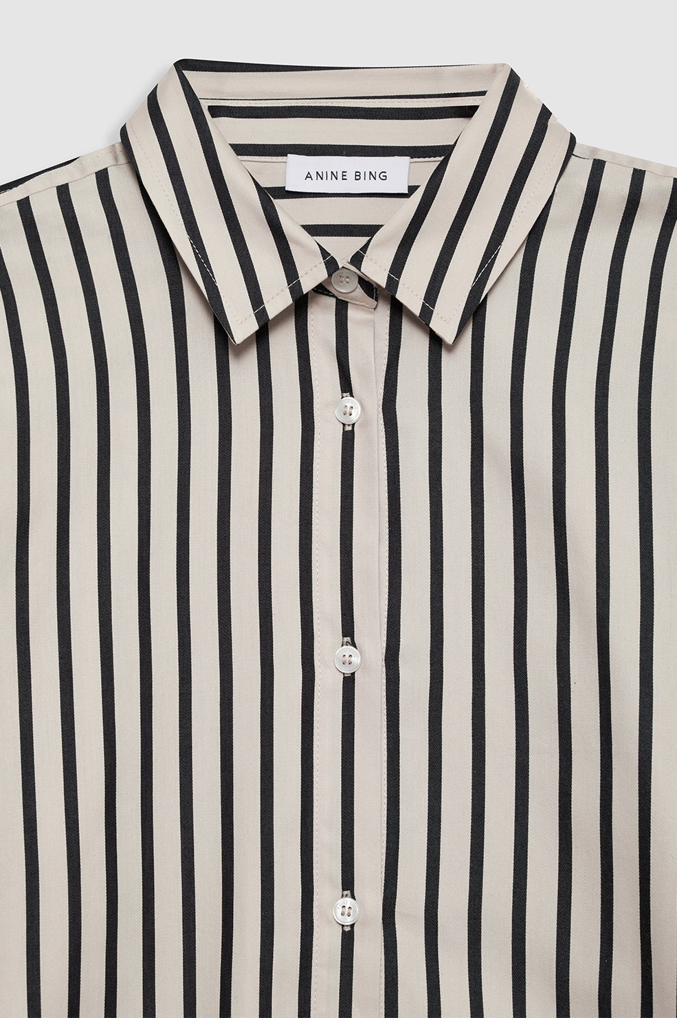 Plaza Shirt - Black And Tan Stripe - 4