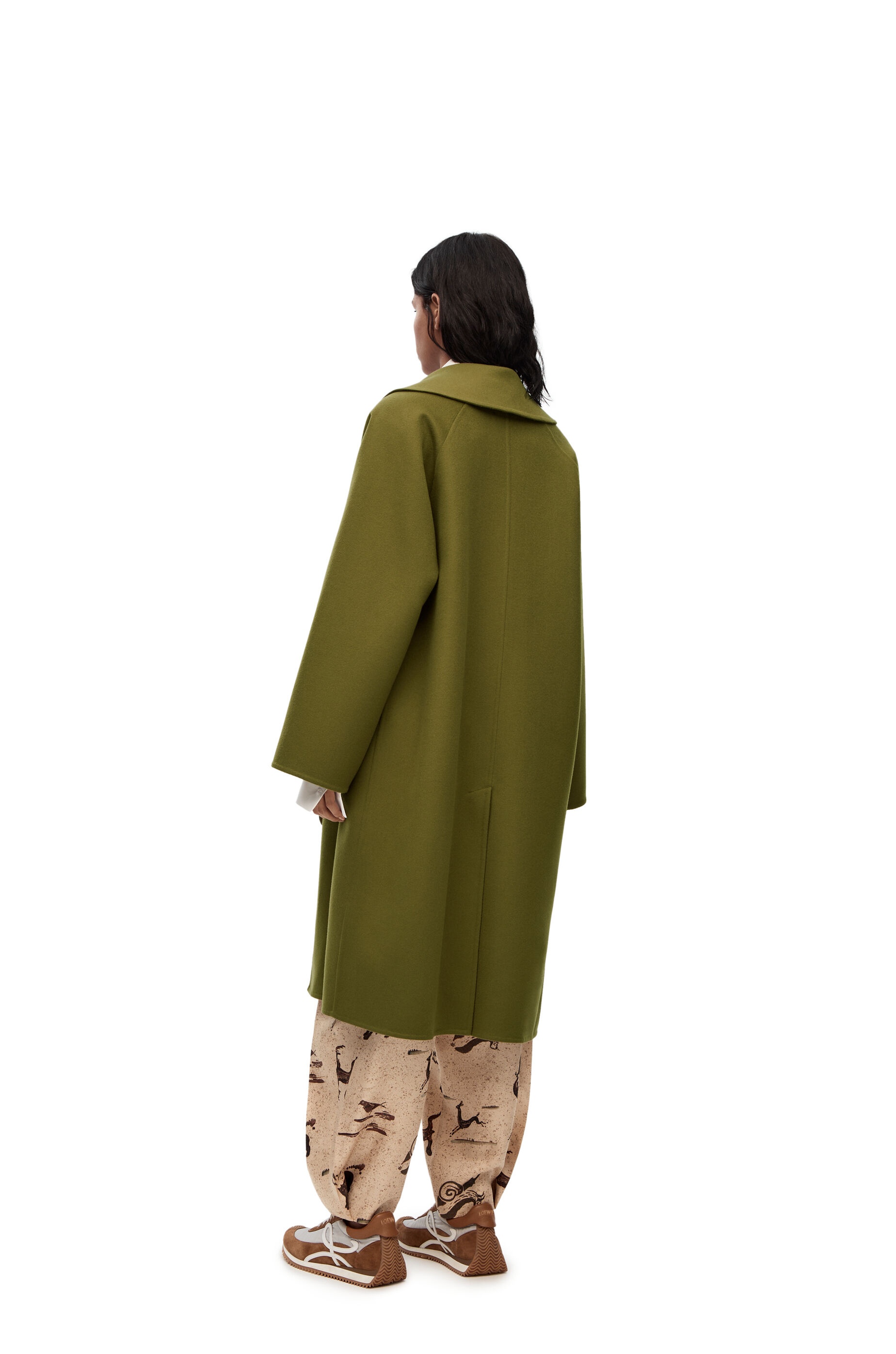 Raglan coat in wool and cashmere - 4