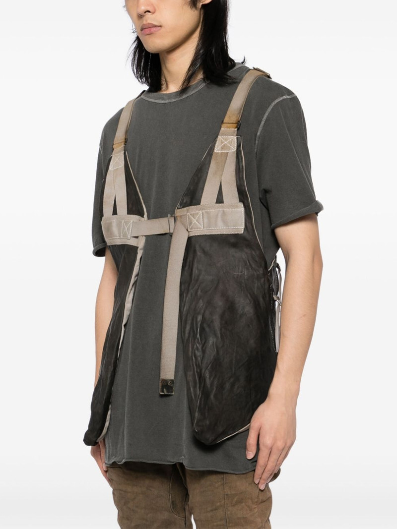 panelled buckled gilet 3
