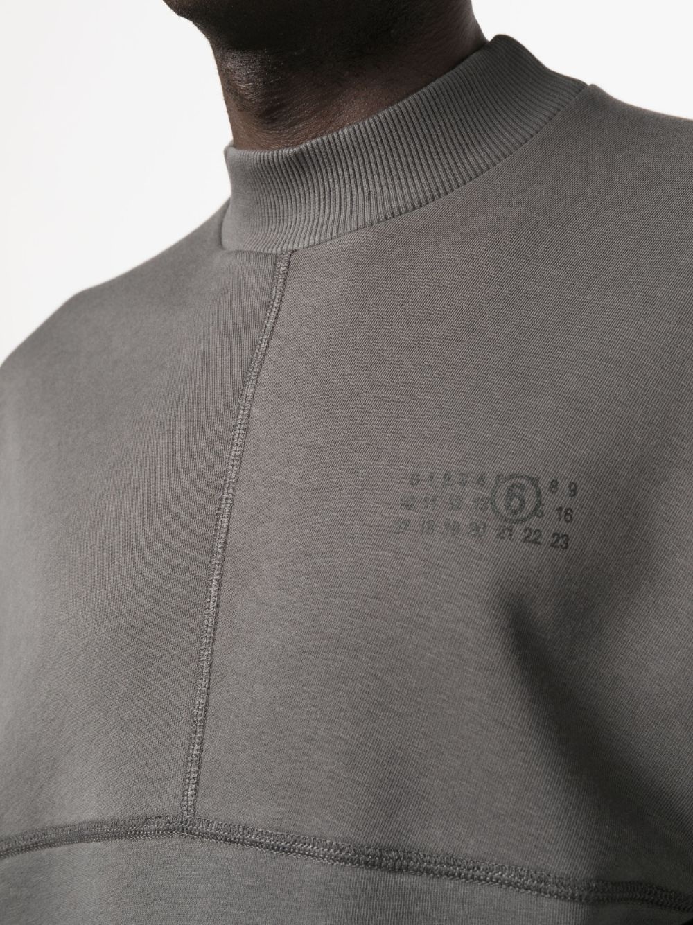 logo-print high-neck sweatshirt - 5