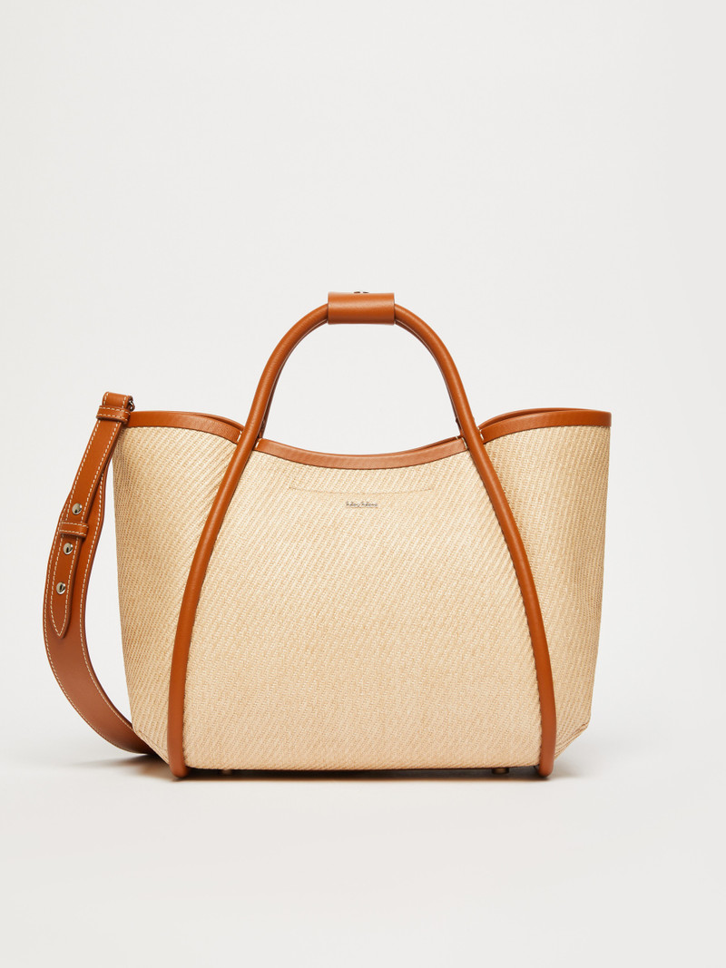 SUMMERMARINES Small raffia-look fabric Marine bag 1