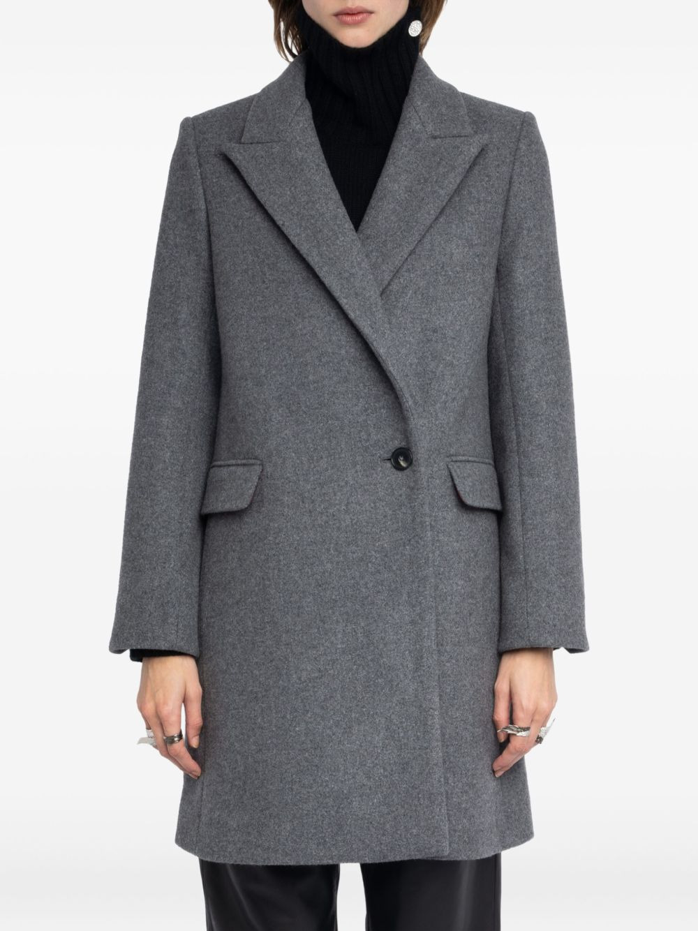 single-button coat - 4
