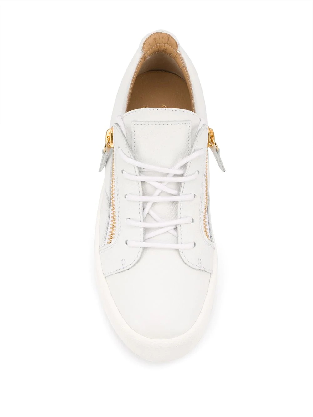 zip detail sneakers - 4