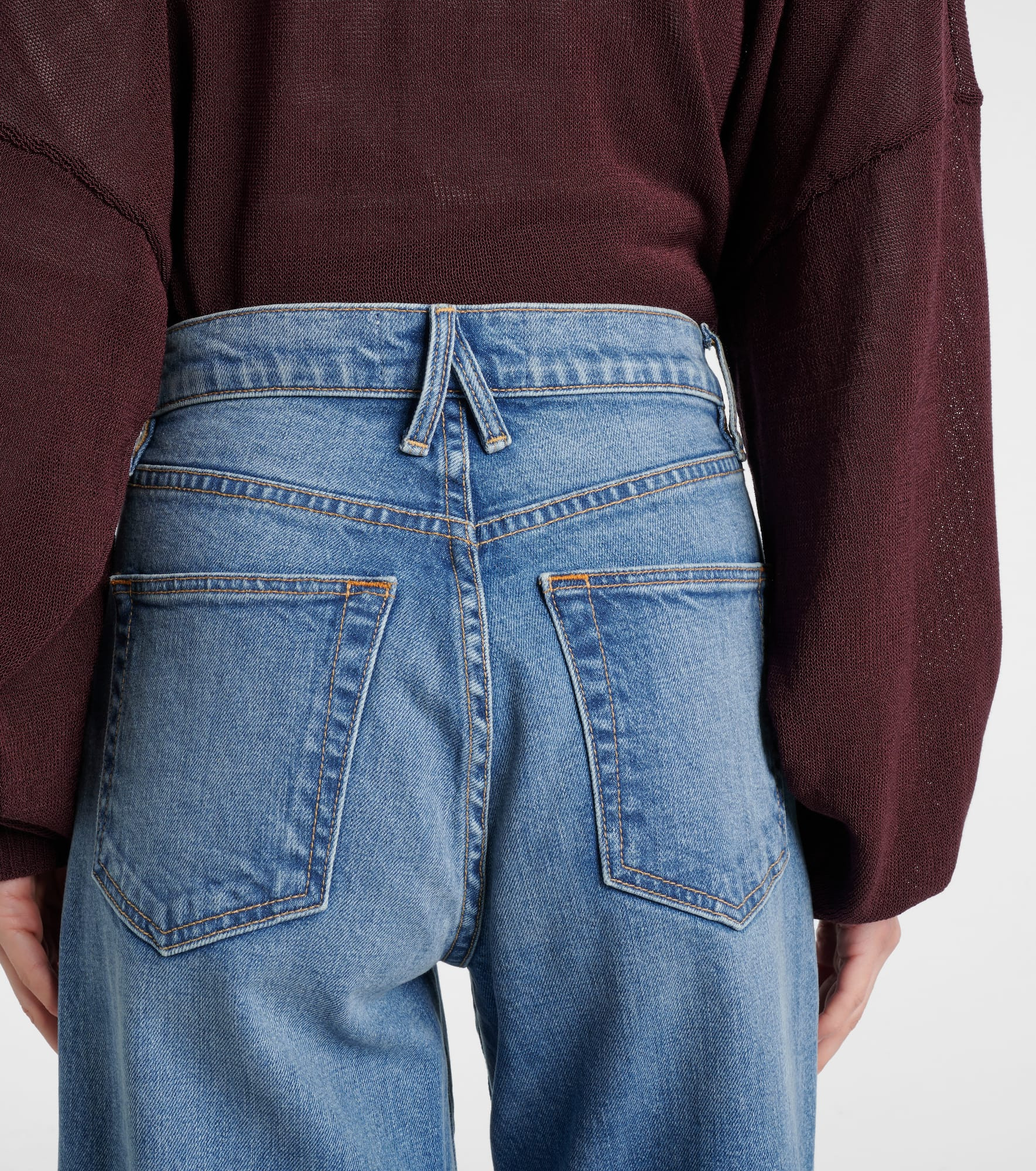 Grace high-rise wide-leg jeans - 6
