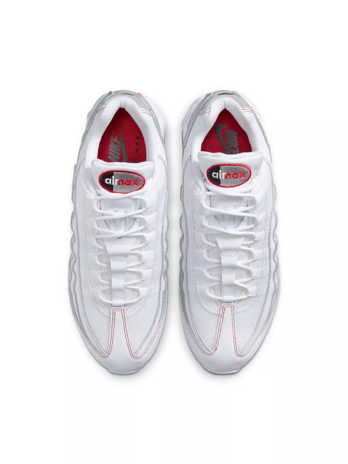 Air Max 95 OG "White/University Red/Wolf Grey" Men's Shoe - 6