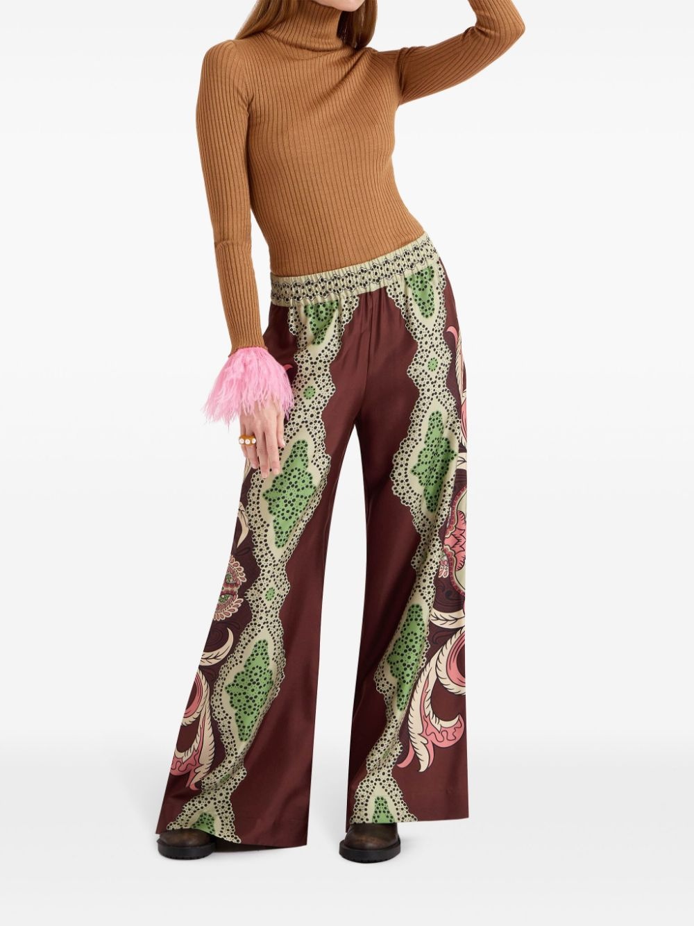 All-over-printed palazzo - 2