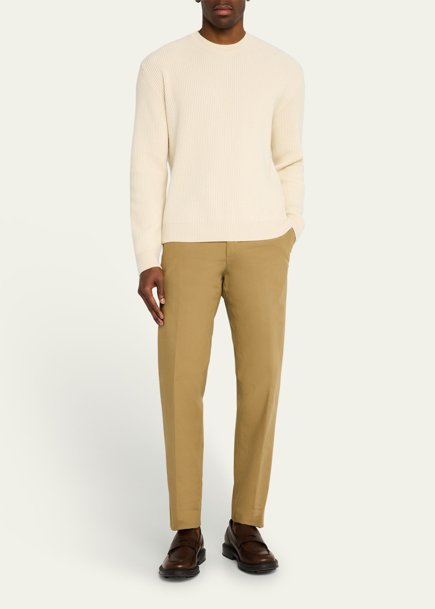 Men's Carlo Hyannis Straight Cotton Trousers - 2