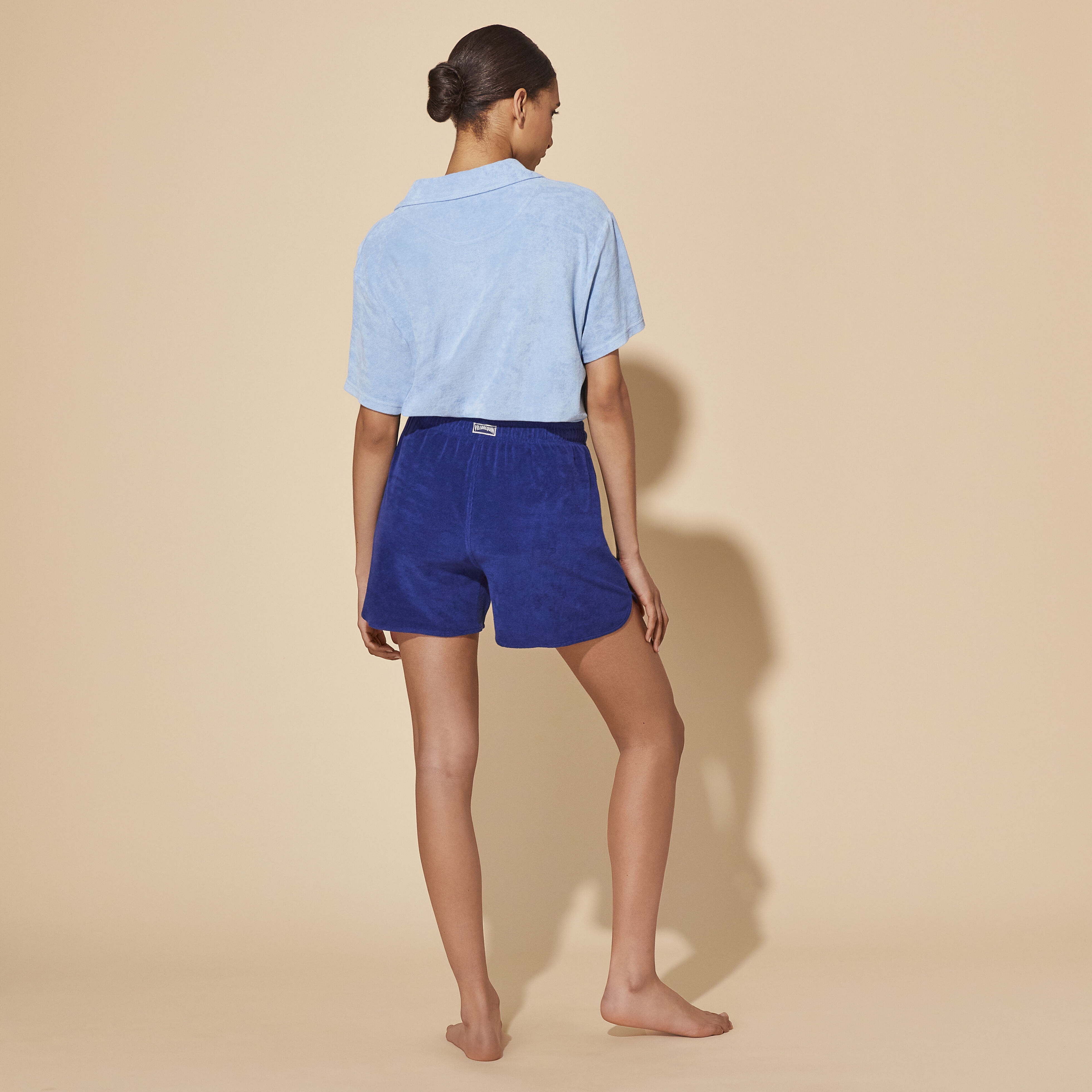 Women Terry Shorts Solid - 4