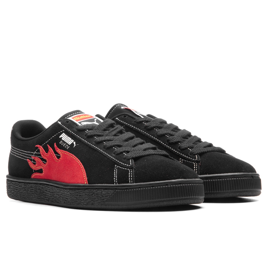 PUMA X BUTTER GOODS SUEDE CLASSIC - BLACK/RED - 2
