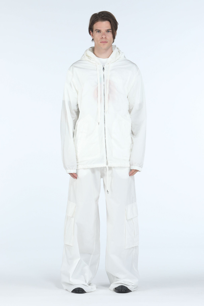 SLOGAN-PRINT HOODED JACKET 4