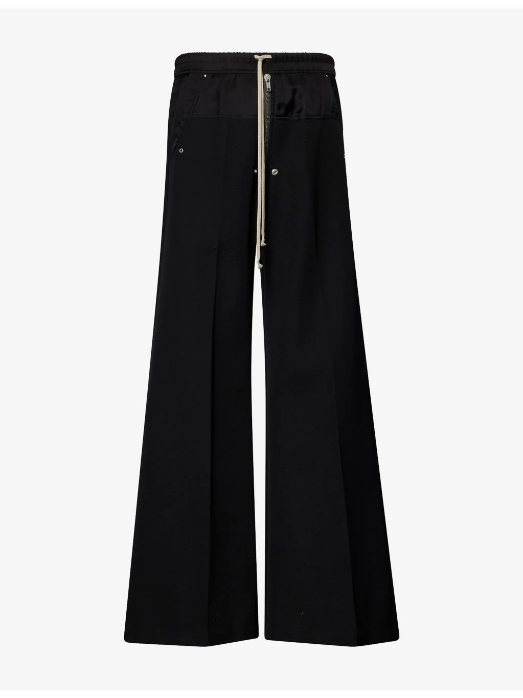Bela Drawstring Wide-Leg Wool Trousers - 1