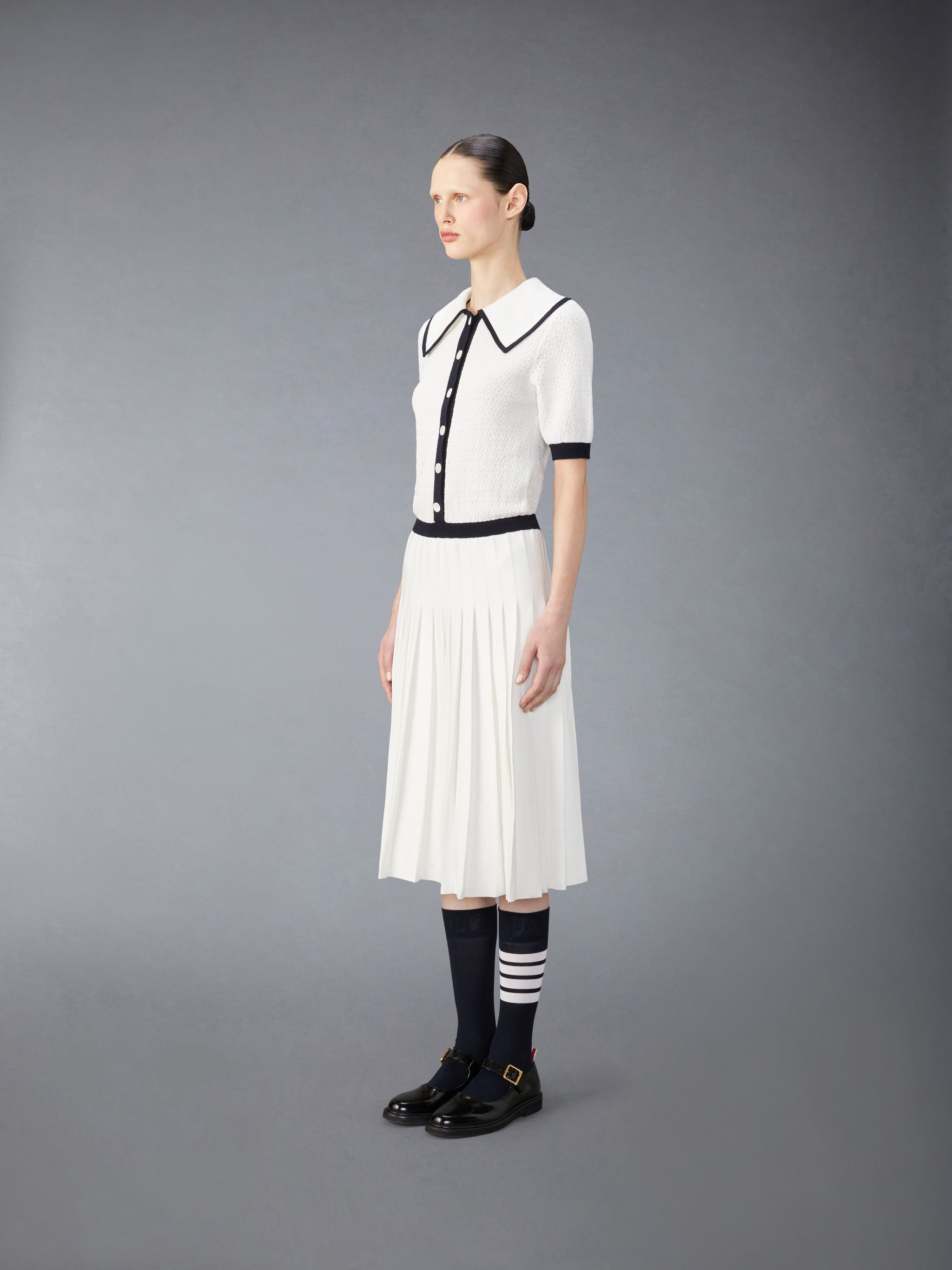 Cotton Pointelle Dress - 2