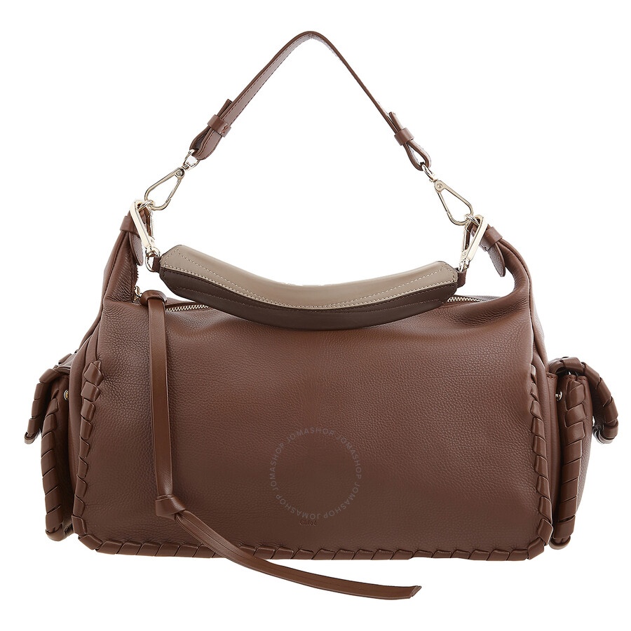 Chloe Brown Nahir Leather Tote Bag - 1