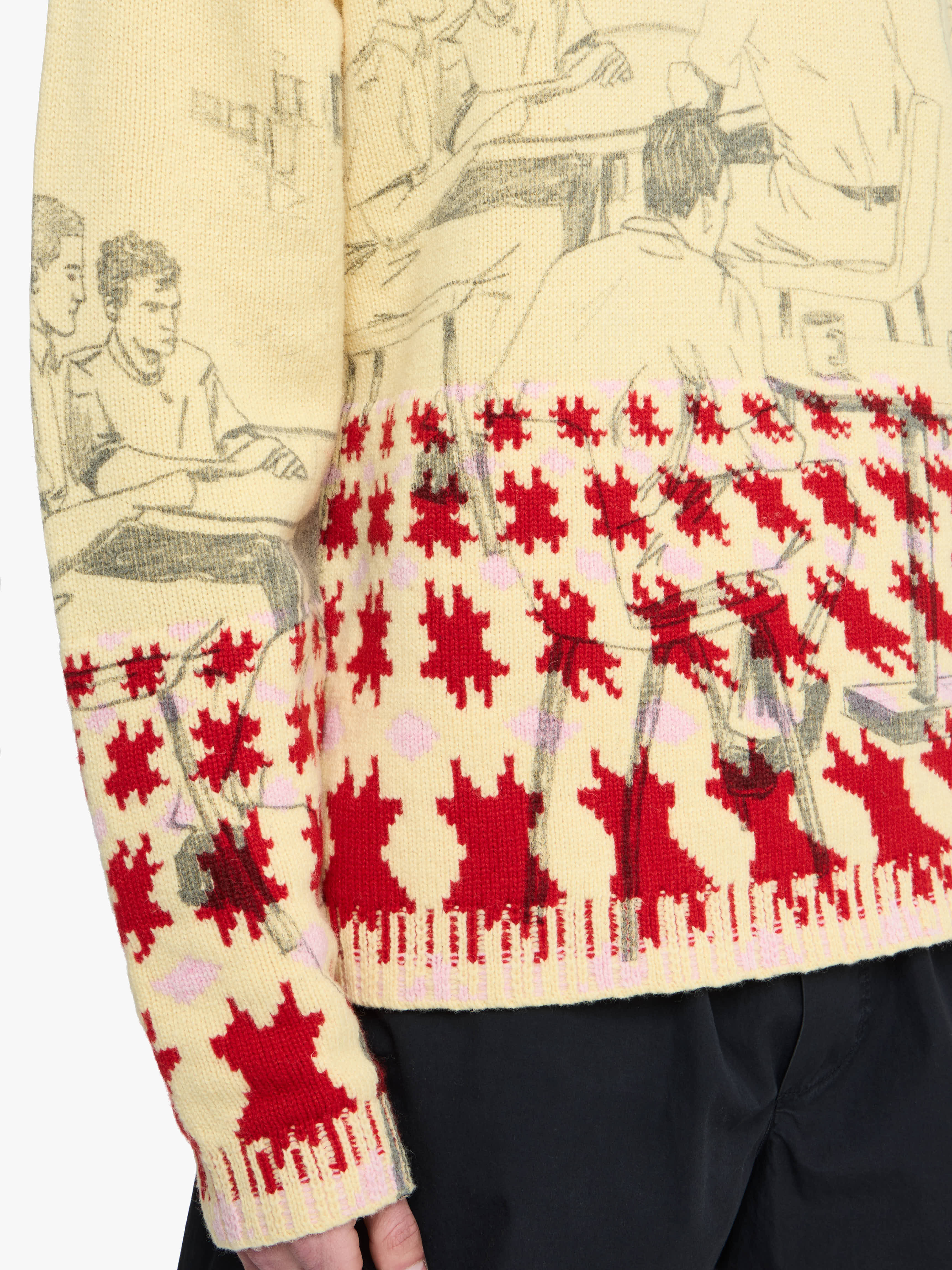 PRINT JACQUARD JUMPER - 5
