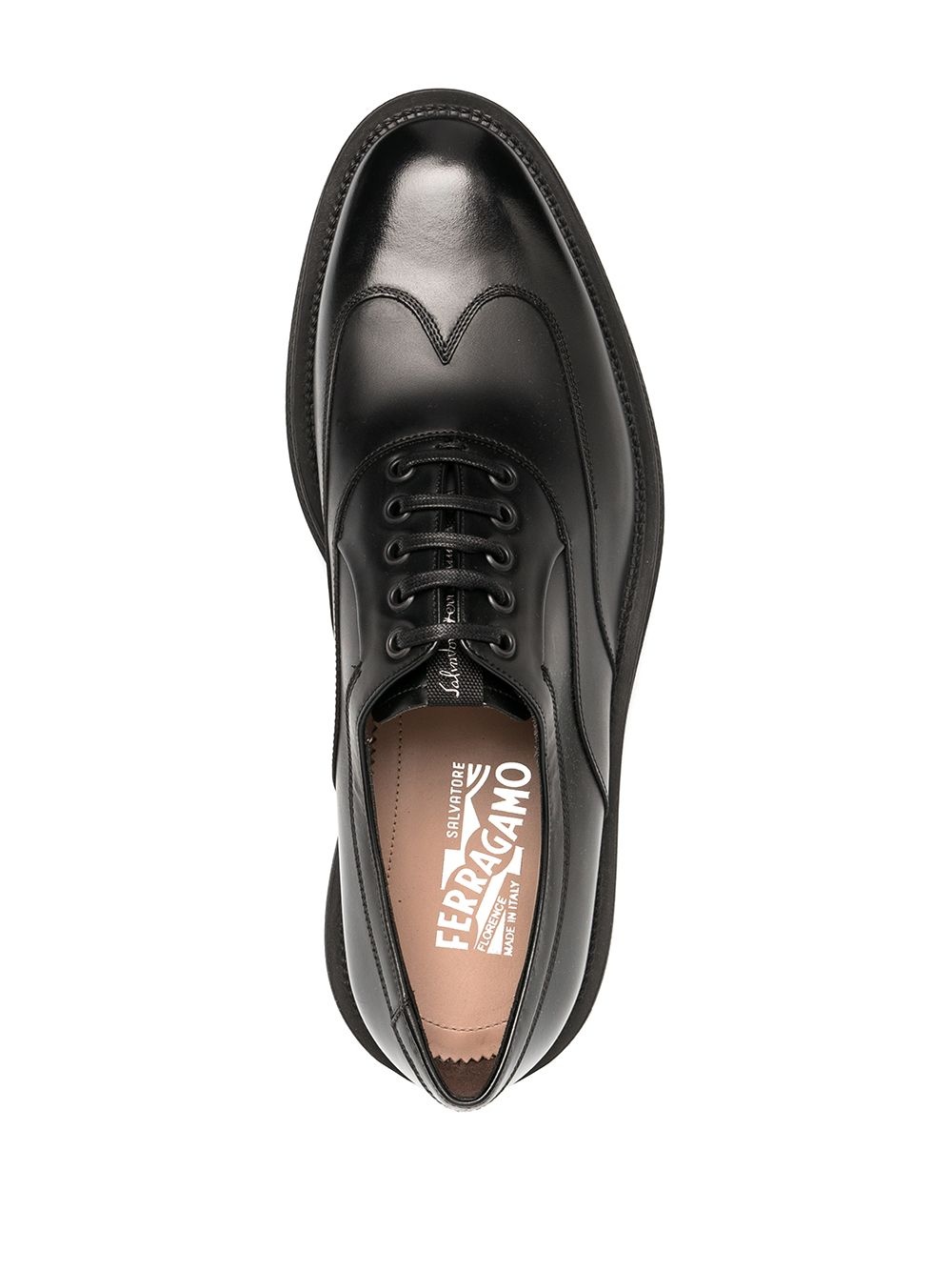 leather lace-up shoes - 4