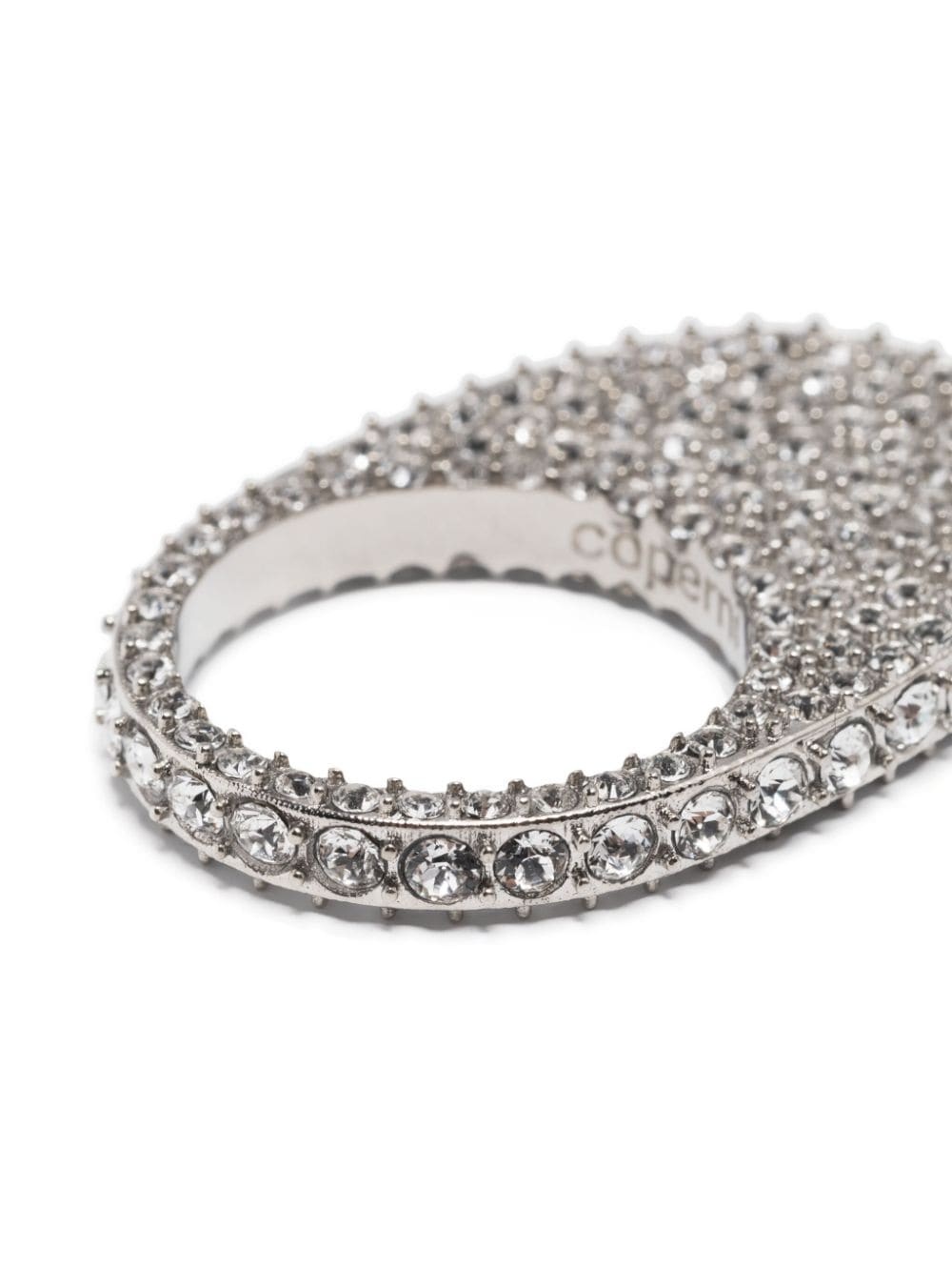 Swipe crystal-embellished ring - 3