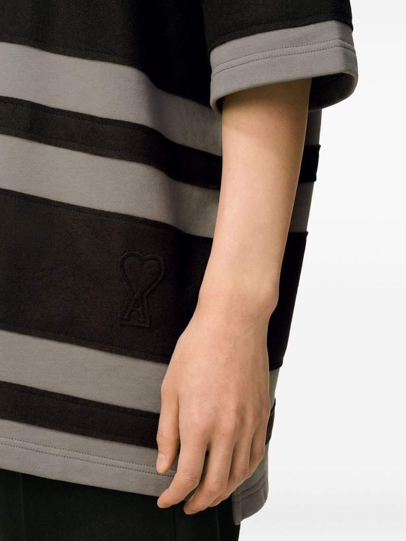 Ami De Coeur striped cotton polo shirt 7