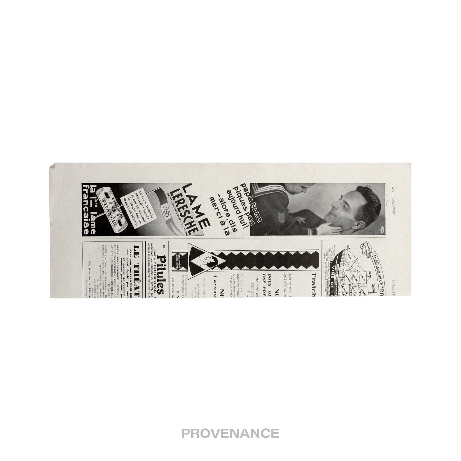 Louis Vuitton Antique Vintage Newsprint Ad - MATERIALS - 8
