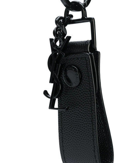 SAINT LAURENT logo-plaque keyring outlook